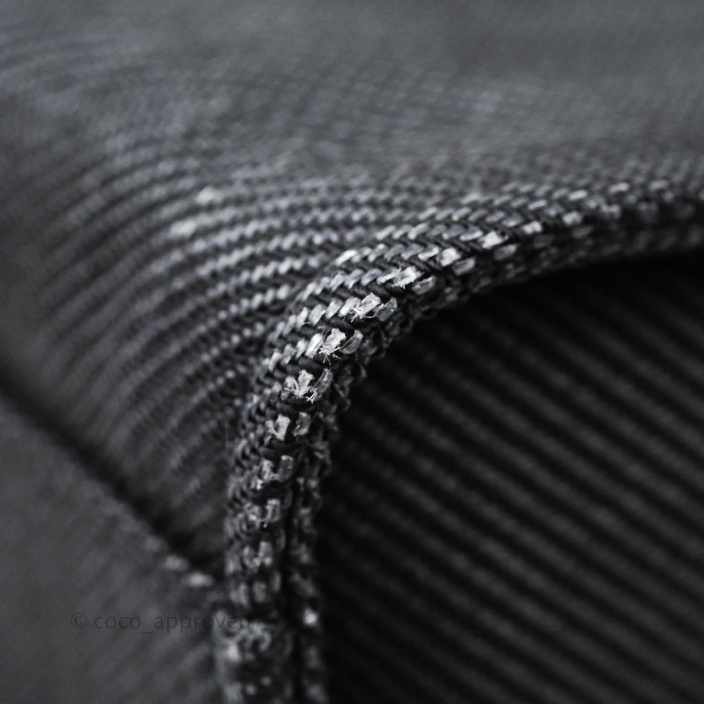 Chanel Large Deauville Charcoal Grey Canvas