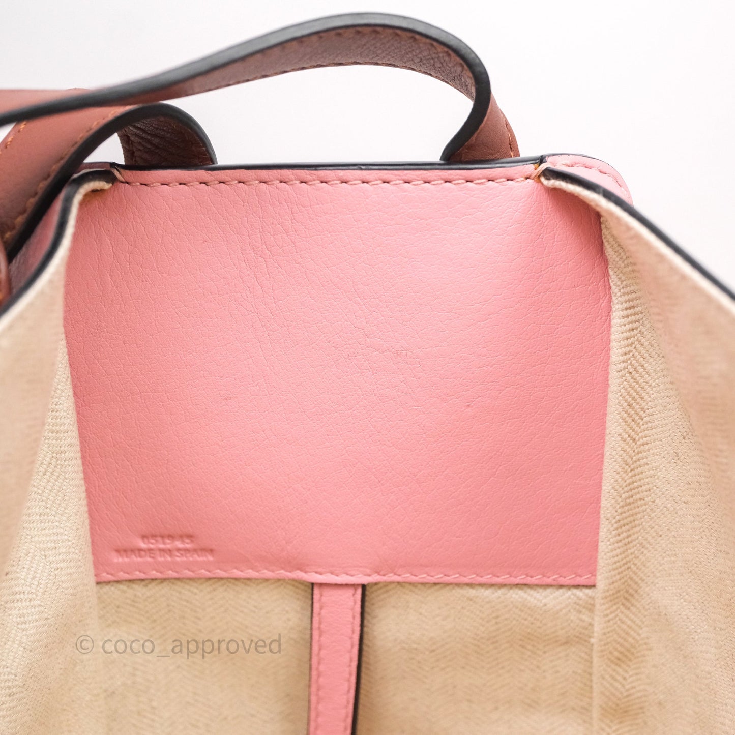 Loewe Small Hammock Shoulder Bag Pink Tan