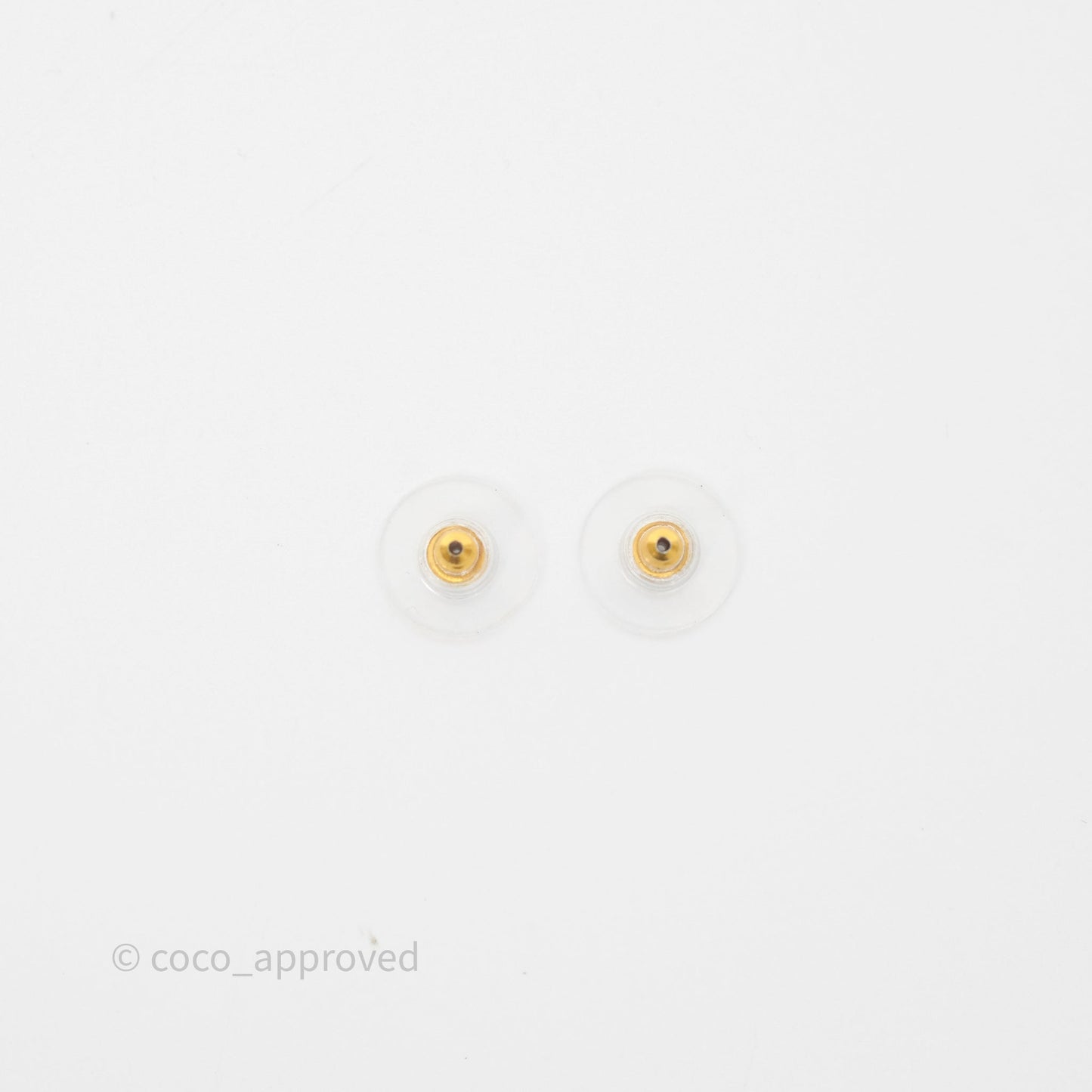 Chanel Crystal Cha-Nel Logo Drop Earrings Gold Tone 20V