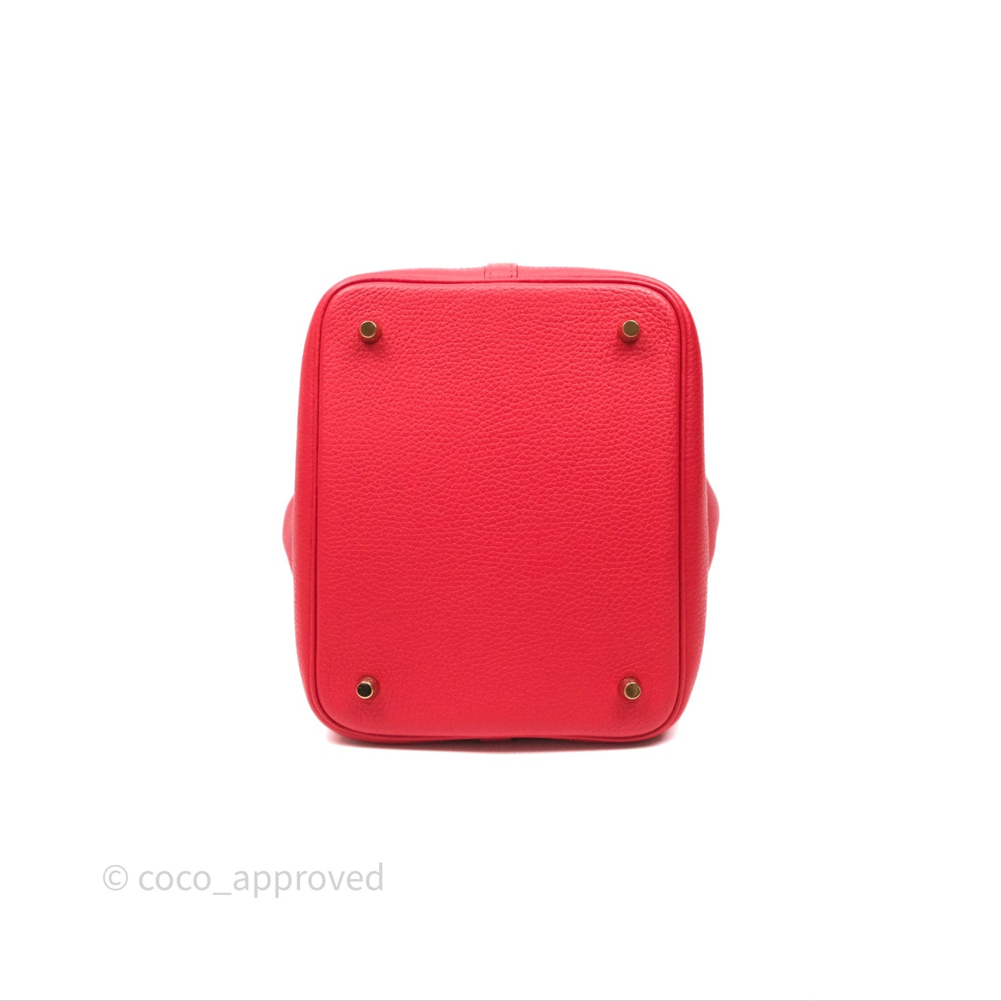 Hermès Picotin 22 Rouge Tomate S5 Clemence Gold Hardware