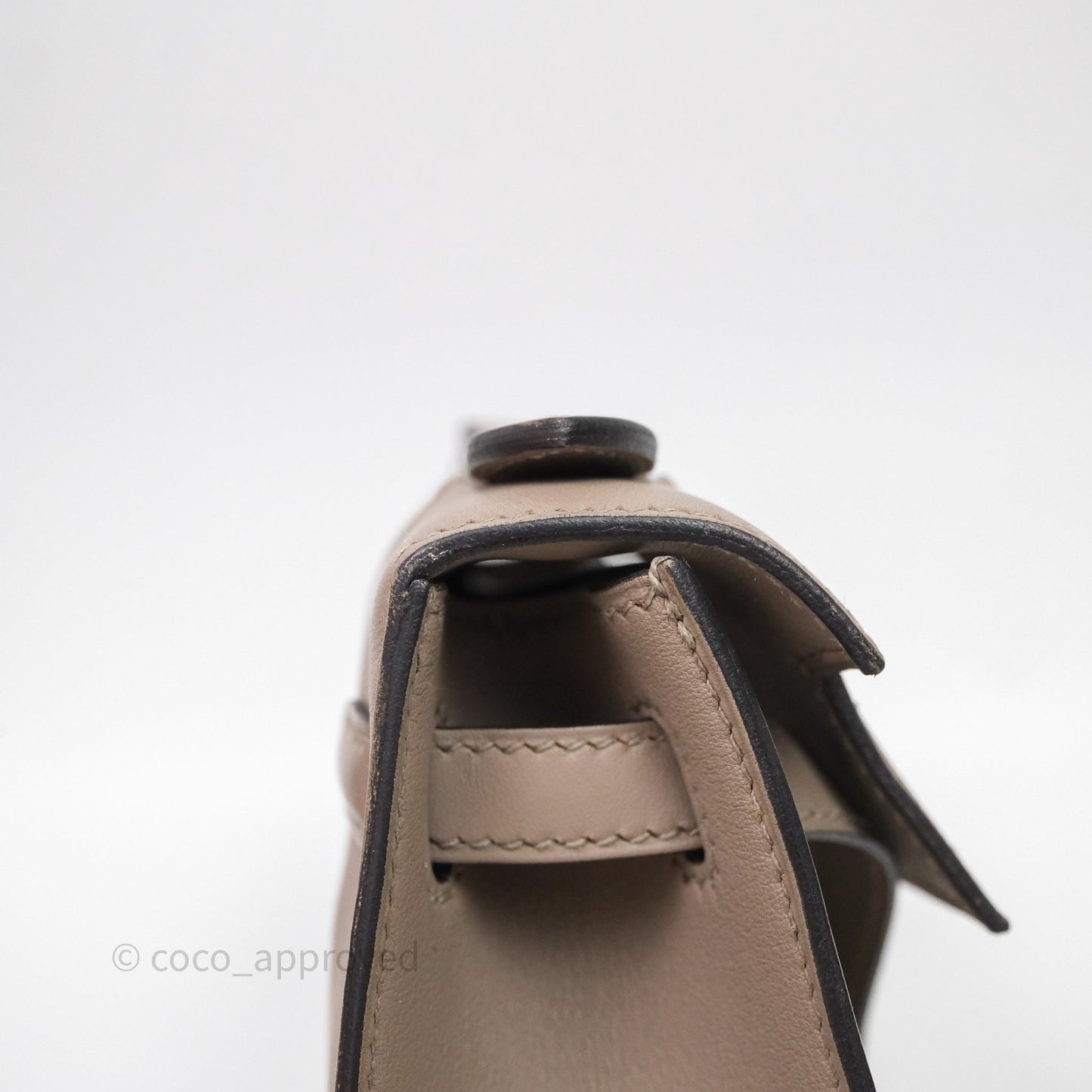 Hermès Kelly Pochette Gris Asphalte M8 Swift Gold Hardware