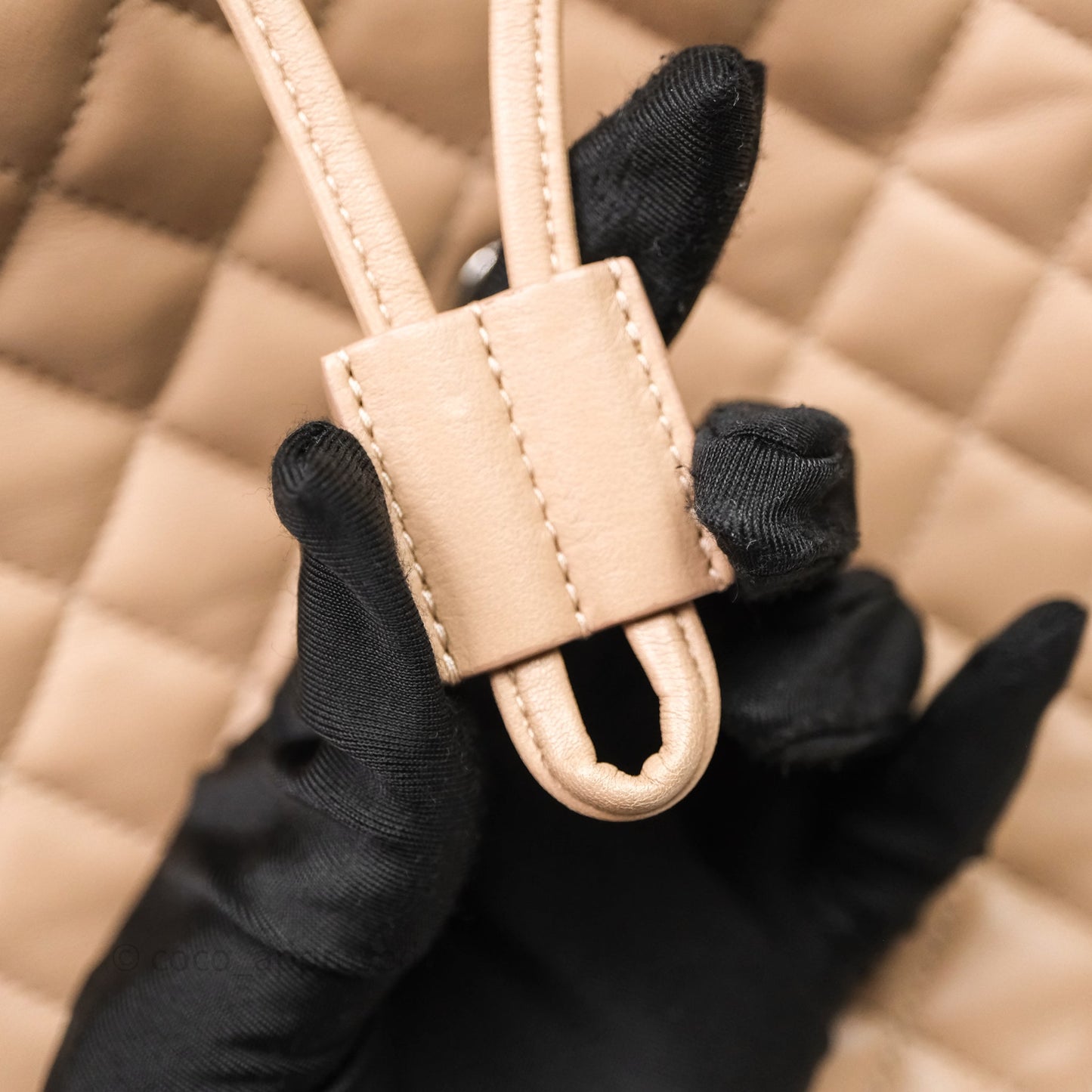 Chanel Quilted Small Urban Spirit Backpack Beige Lambskin Silver Hardware