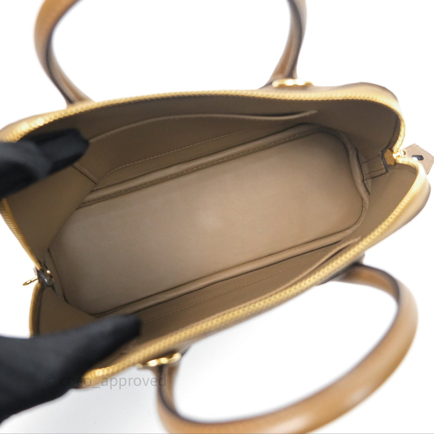 Hermès Bolide 25 Alezan 3G Epsom Gold Hardware