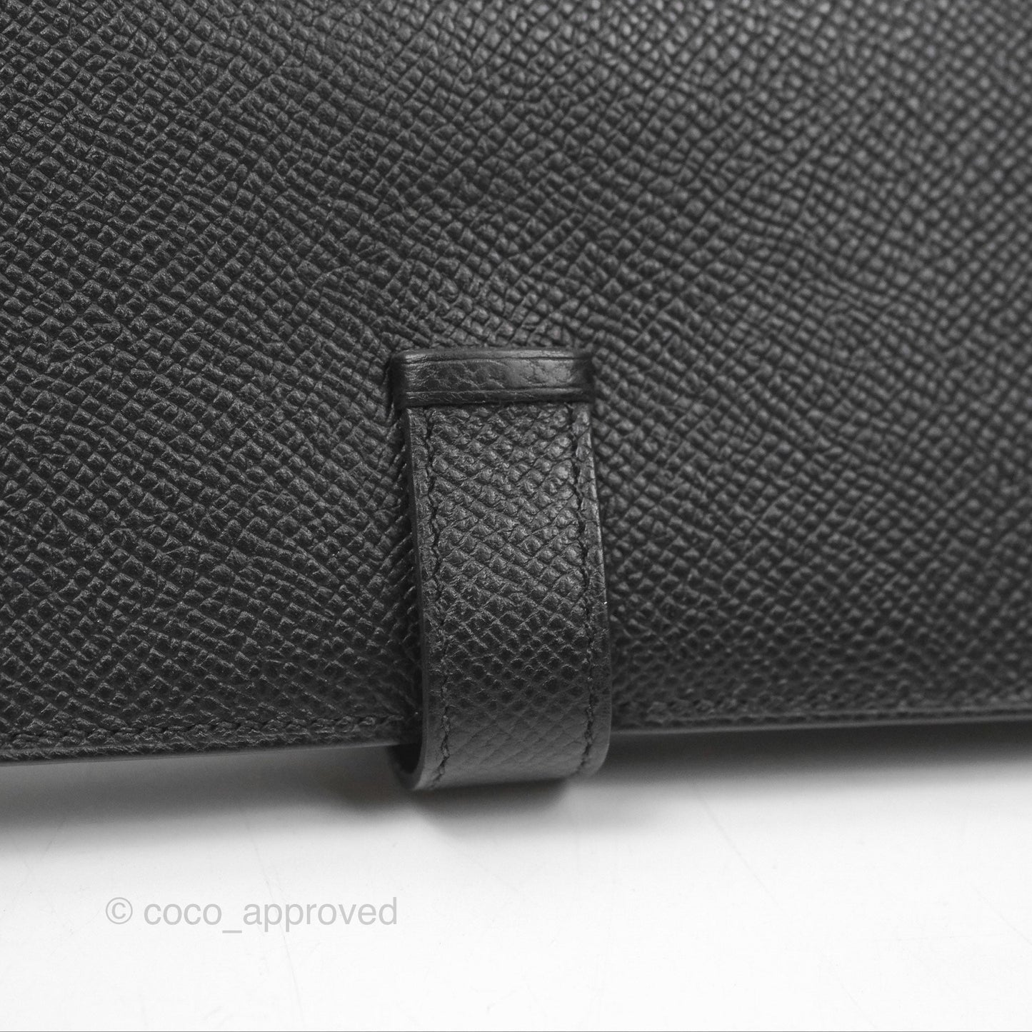 Hermès Bearn Long Wallet Black Noir 89 Epsom Gold Hardware