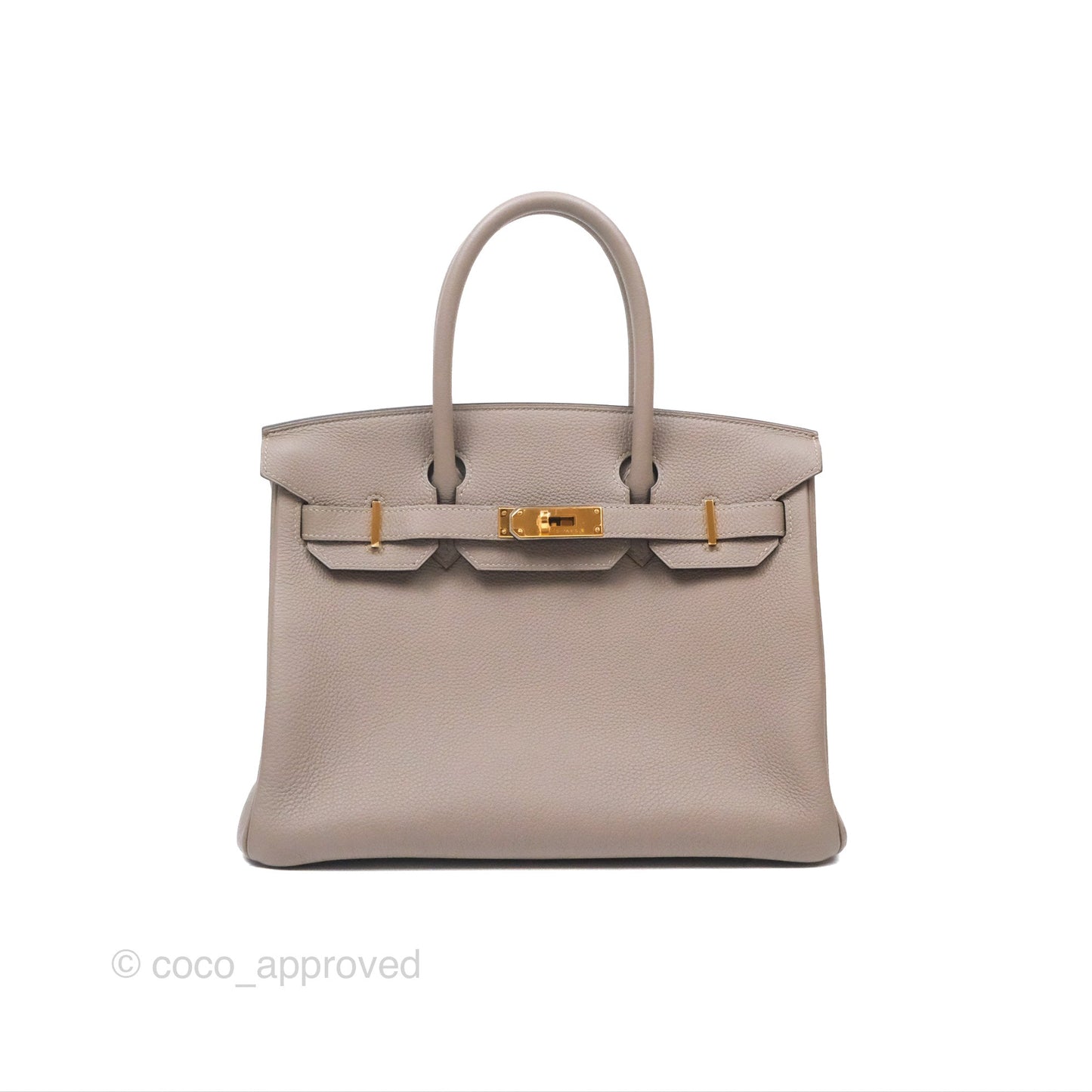 Hermès Birkin 30 Retourne Gris Asphalt M8 Togo Gold Hardware