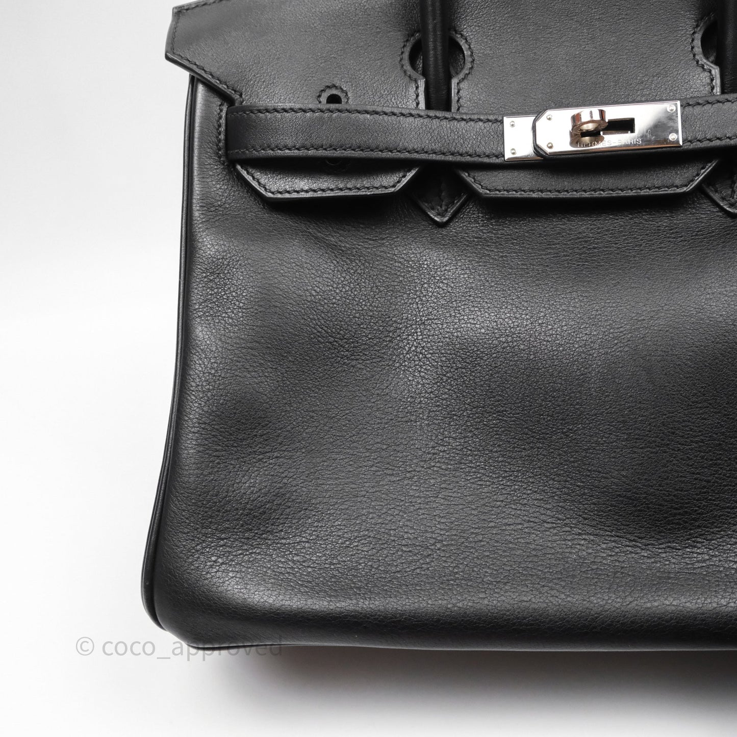 Hermès Birkin 30 Noir 89 Evergrain Palladium Hardware