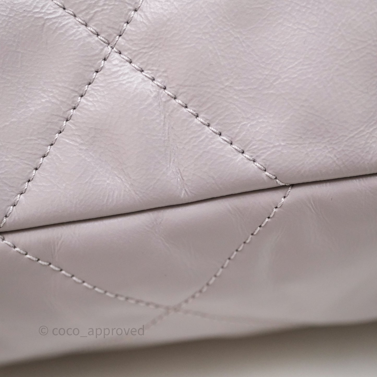 Chanel 22 Small Grey Aged Calfskin Matte Silver Hardware