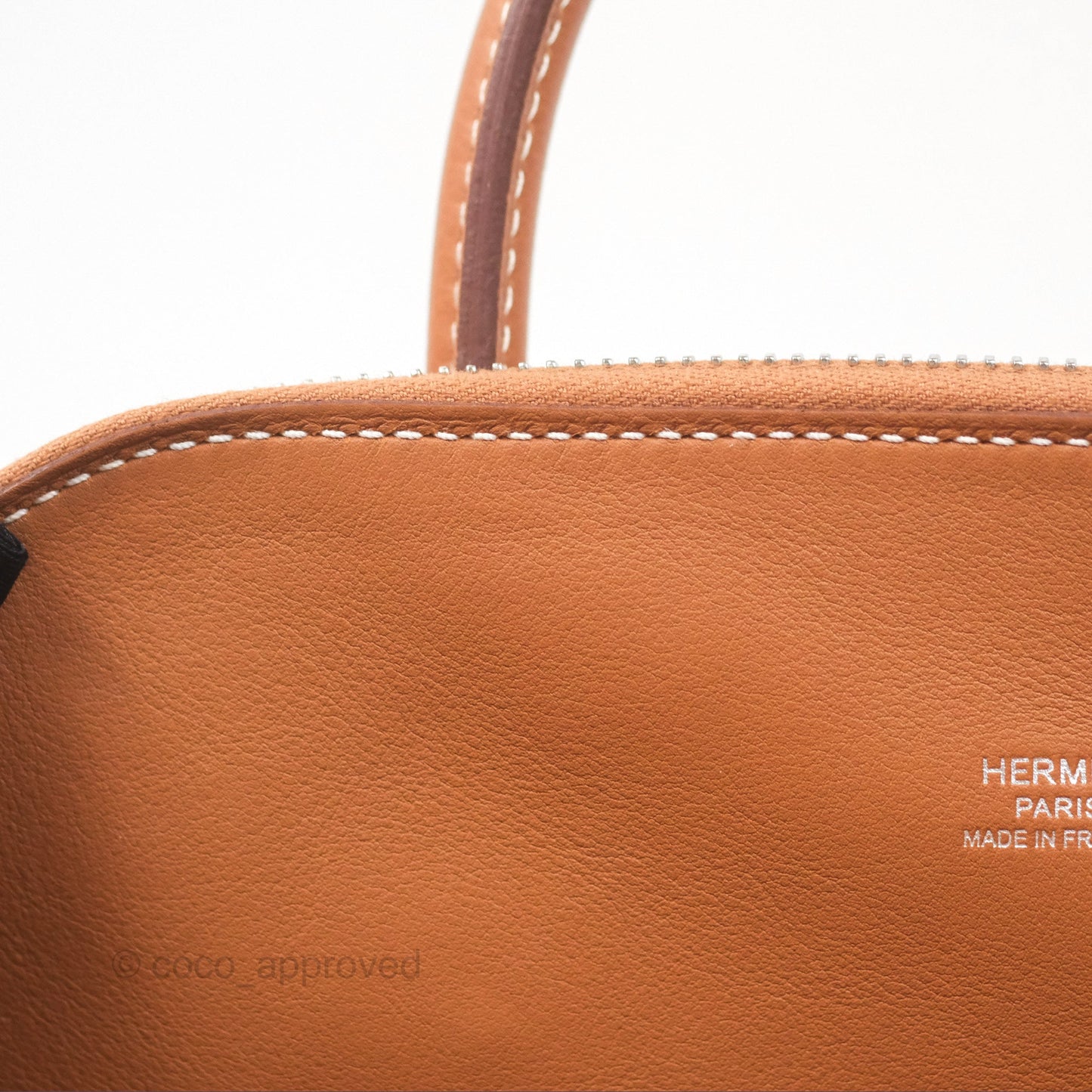 Hermès Bolide 1923 25 Gold 37 Evercolor Palladium Hardware