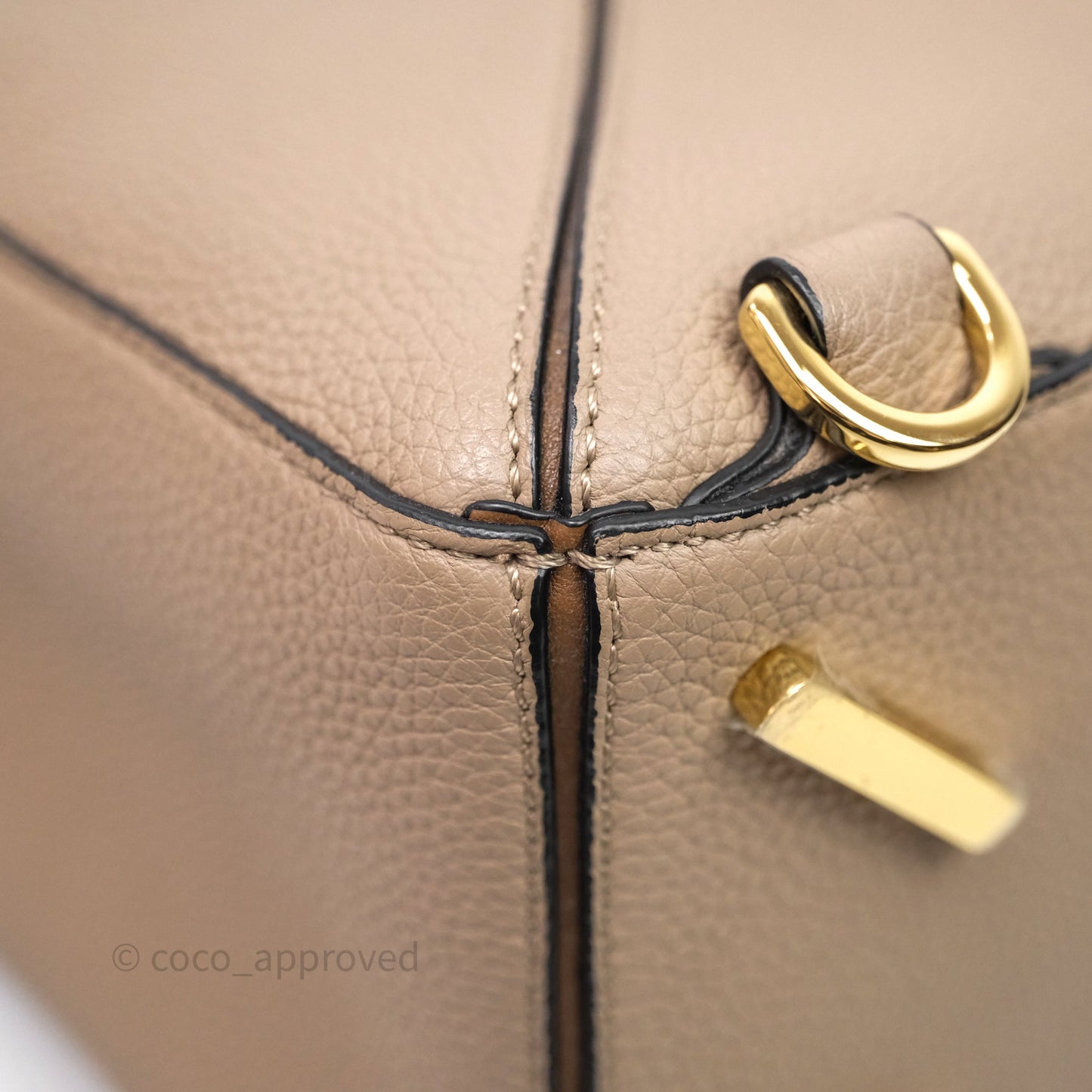 Loewe Medium Puzzle Bag Sand Mink Grained Calfskin
