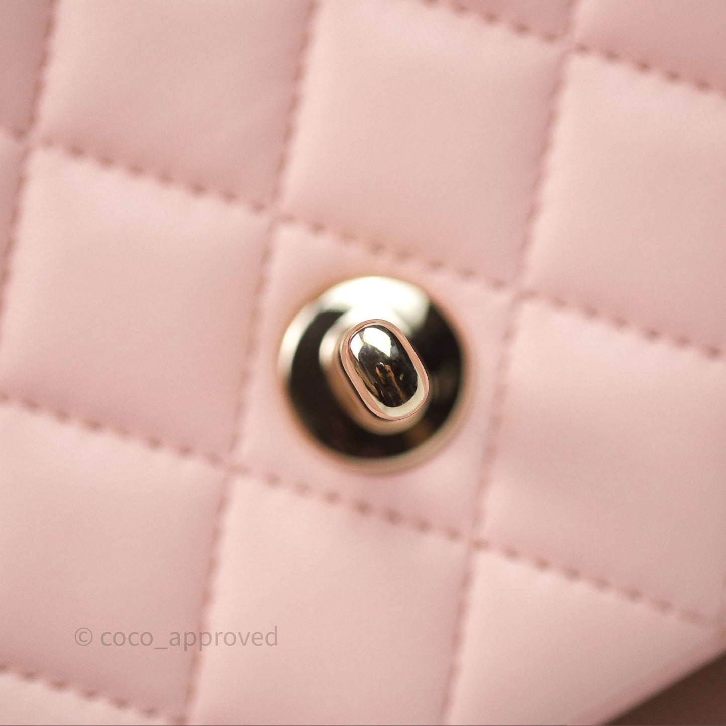 Chanel Top Handle Mini Rectangular Flap Pink Lambskin Gold Hardware