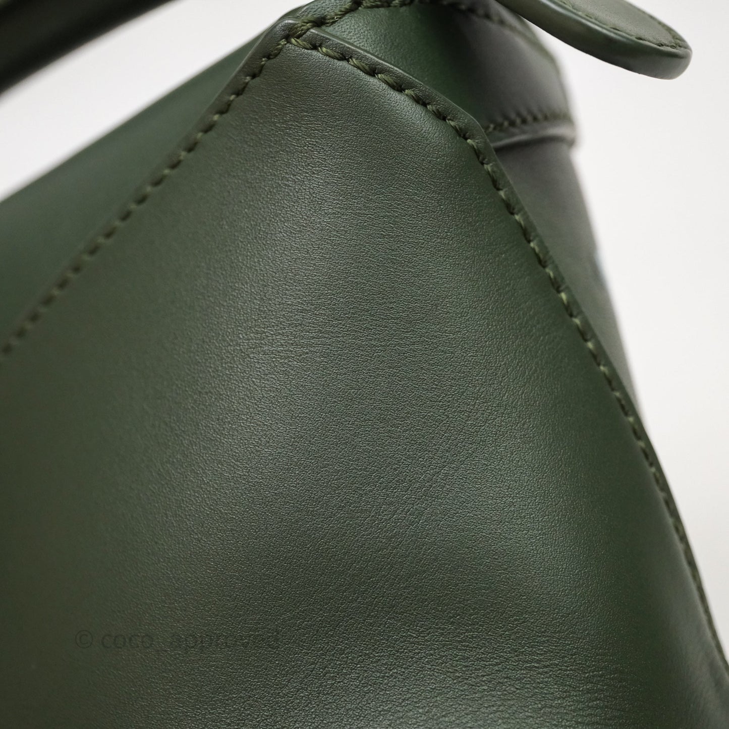 Loewe X SUNA FUJITA Mini Pandas Puzzle Bag Dark Green Calfskin Gold Hardware
