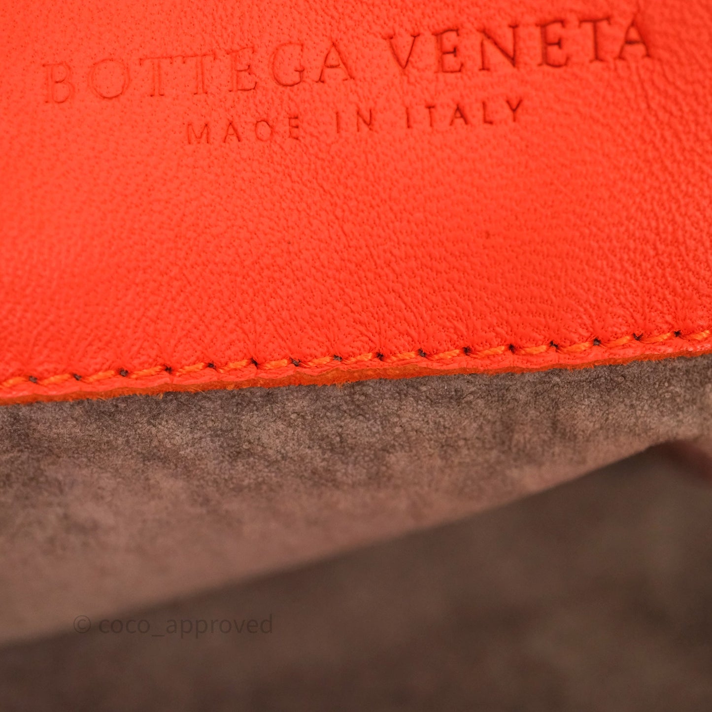 Bottega Veneta Nappa Intrecciato Parachute Tote Bag Orange