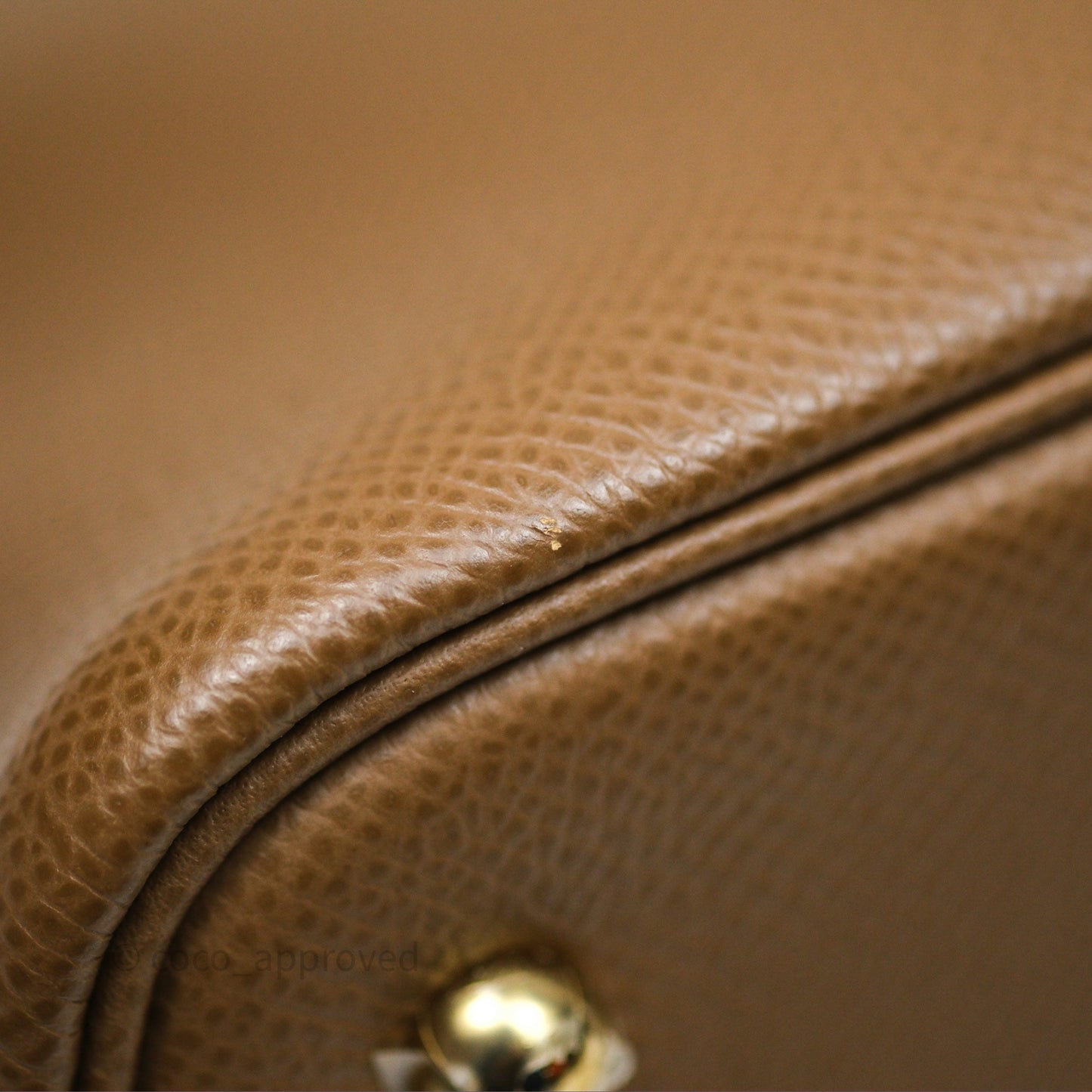 Hermès Bolide 25 Alezan 3G Epsom Gold Hardware
