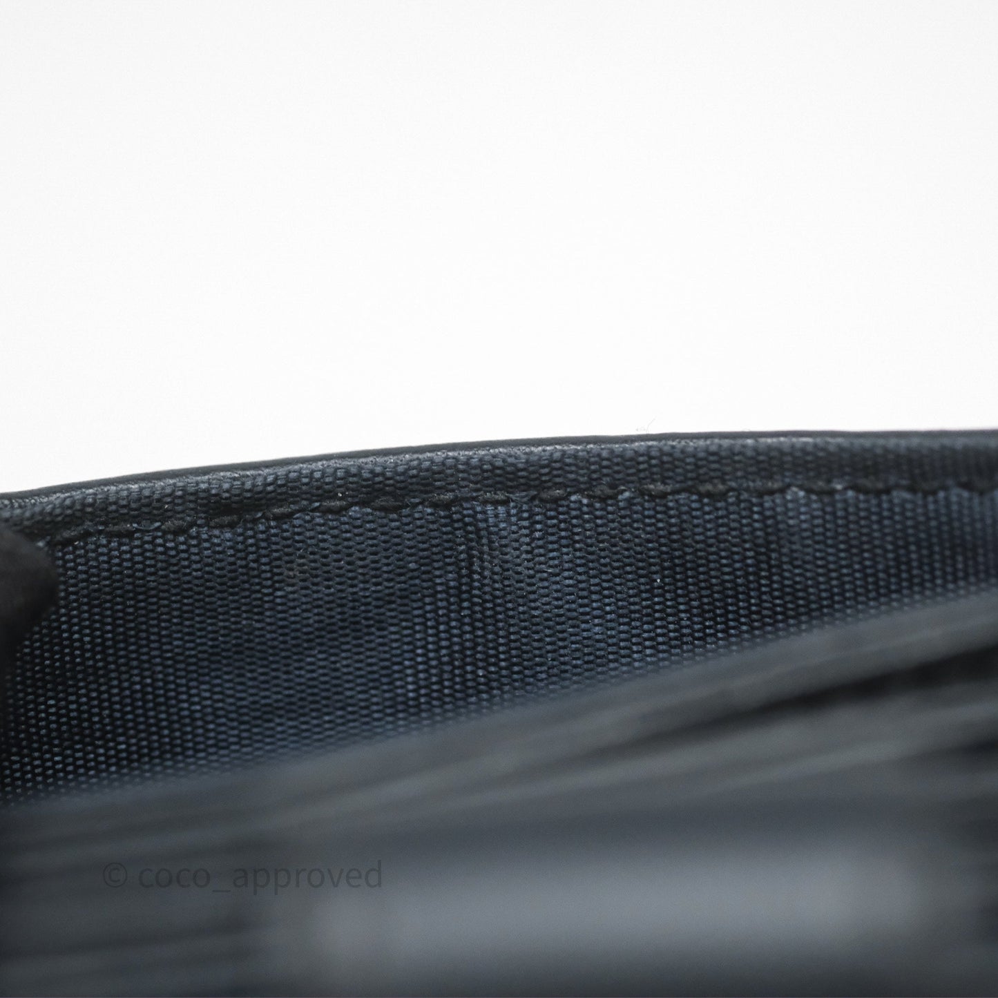 Christian Dior 5-Gusset Card Holder Blue Dior Oblique Jacquard