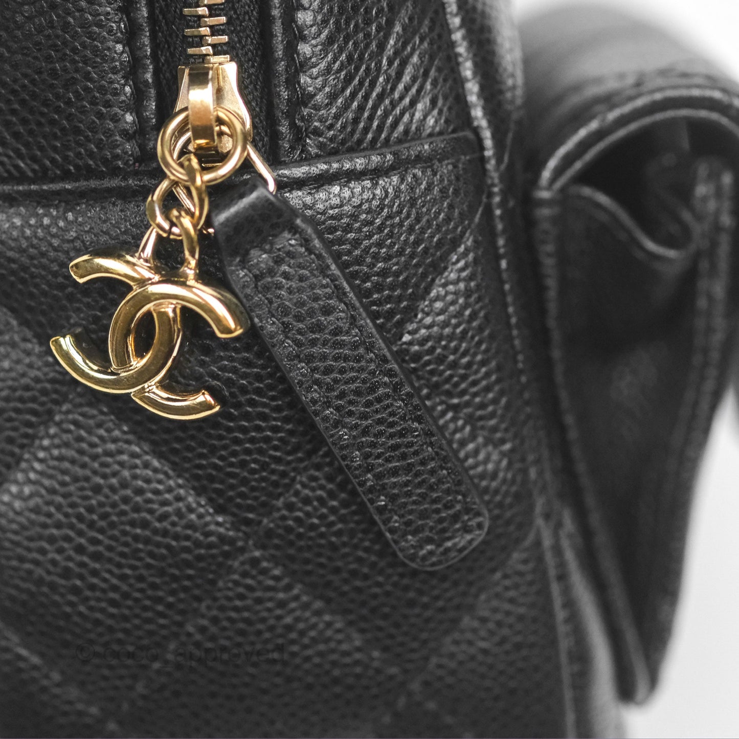 Chanel Classic Mini Backpack Black Caviar Gold Hardware