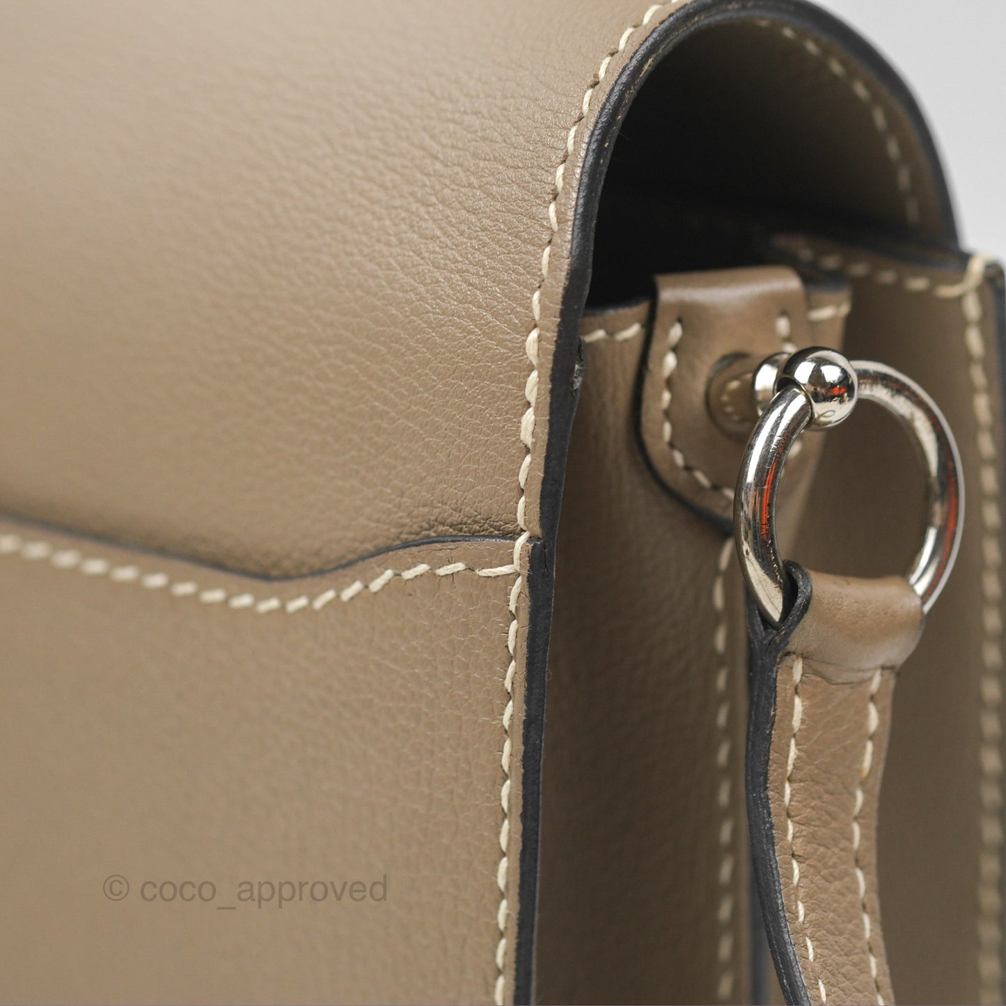 Hermès Roulis 23 Etoupe Evercolor Palladium Hardware