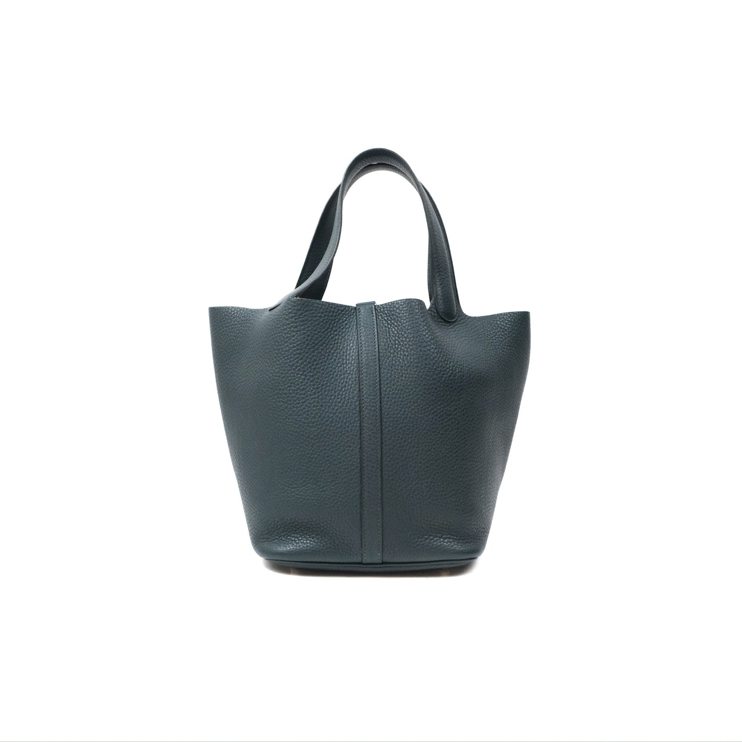 Hermès Picotin Lock 22 Vert Cypress 6O Clemence Palladium Hardware