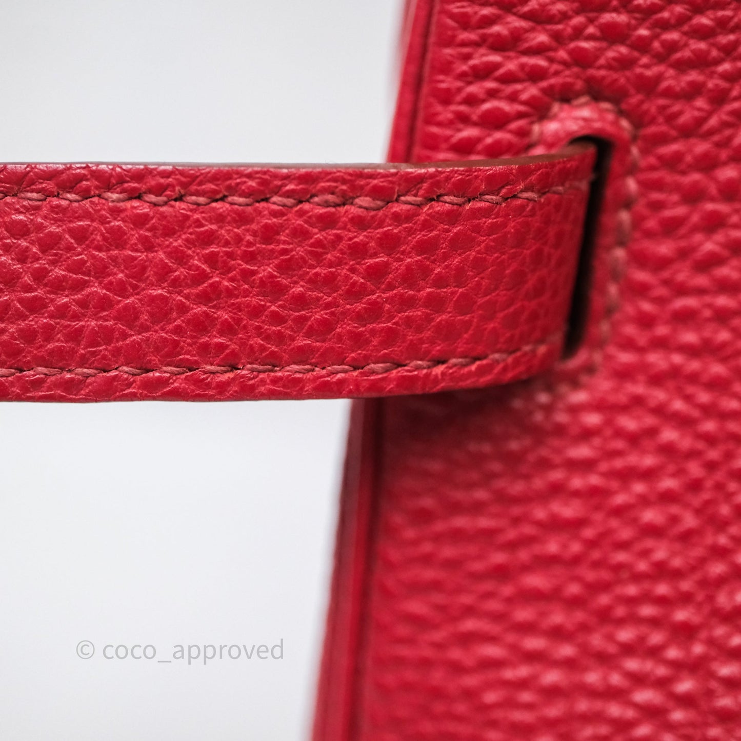 Hermès Birkin 30 Rouge Togo Palladium Hardware