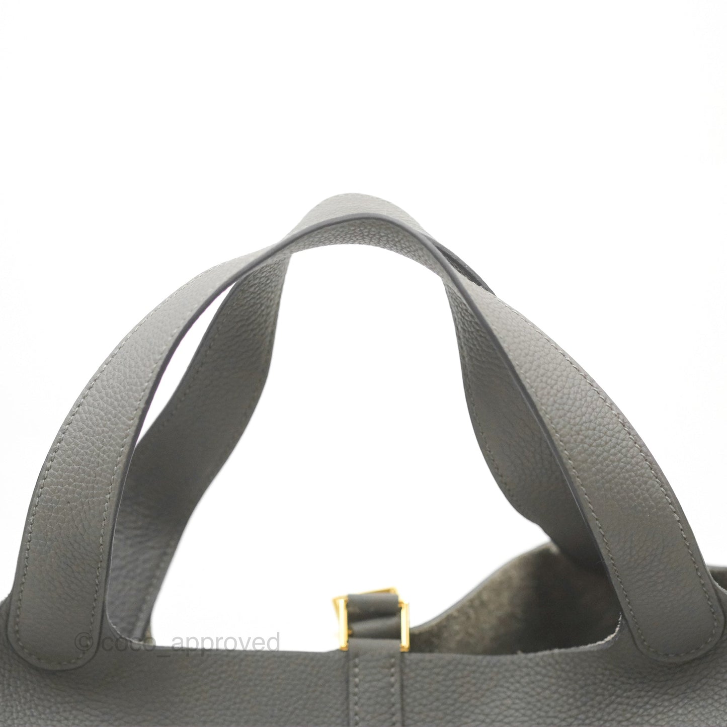 Hermès Picotin 22 Graphite Taurillon Maurice Gold Hardware