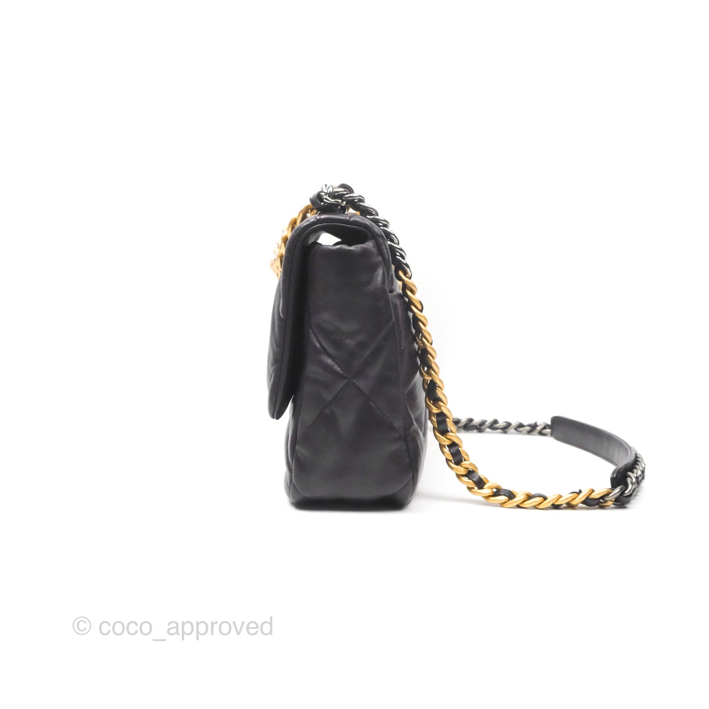 Chanel 19 Medium Dark Brown Mixed Hardware