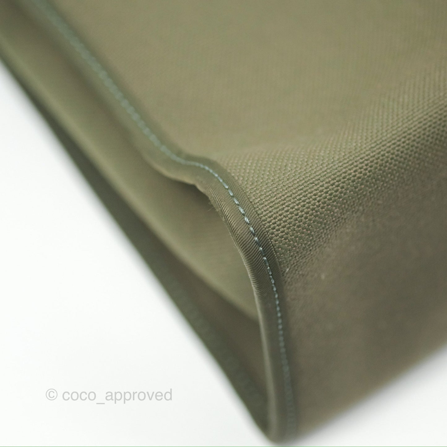 Hermès Herbag Zip 31 Khaki Canvas Palladium Hardware