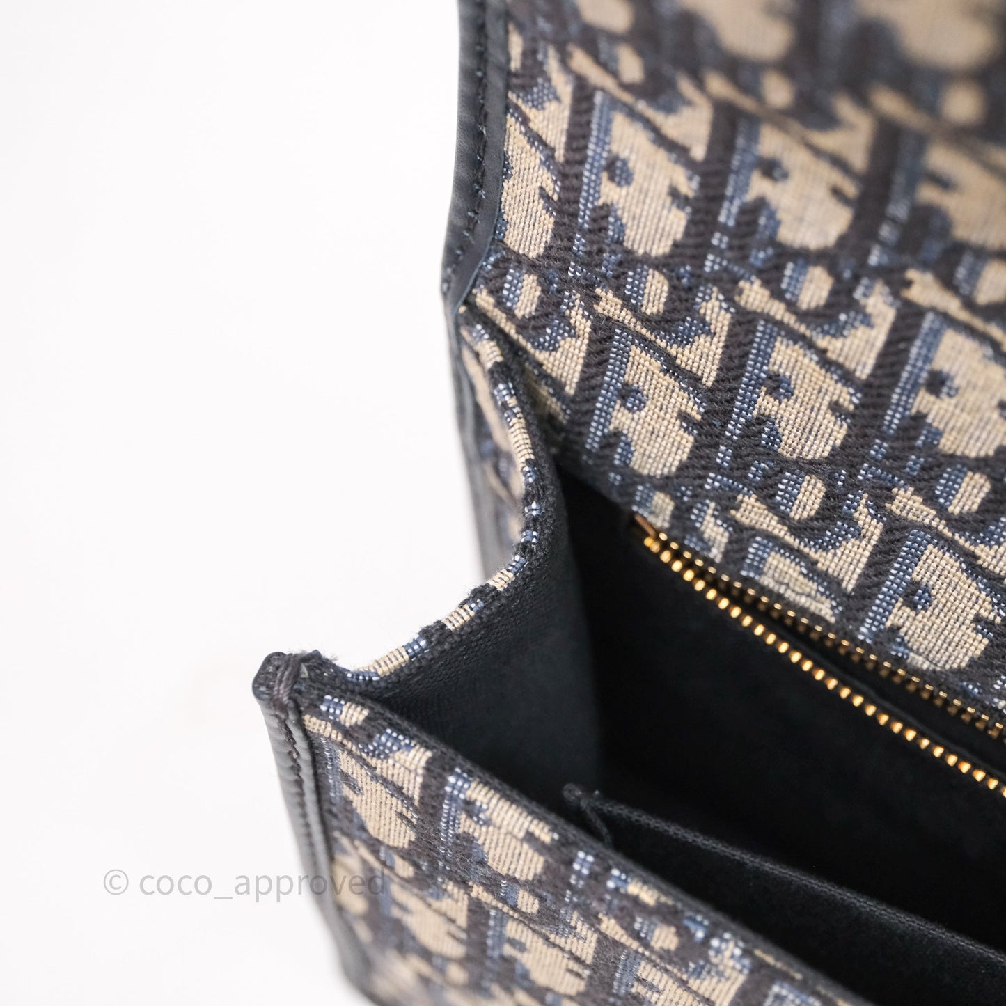 Christian Dior 30 Montaigne Bag Blue Dior Oblique Jacquard Dior