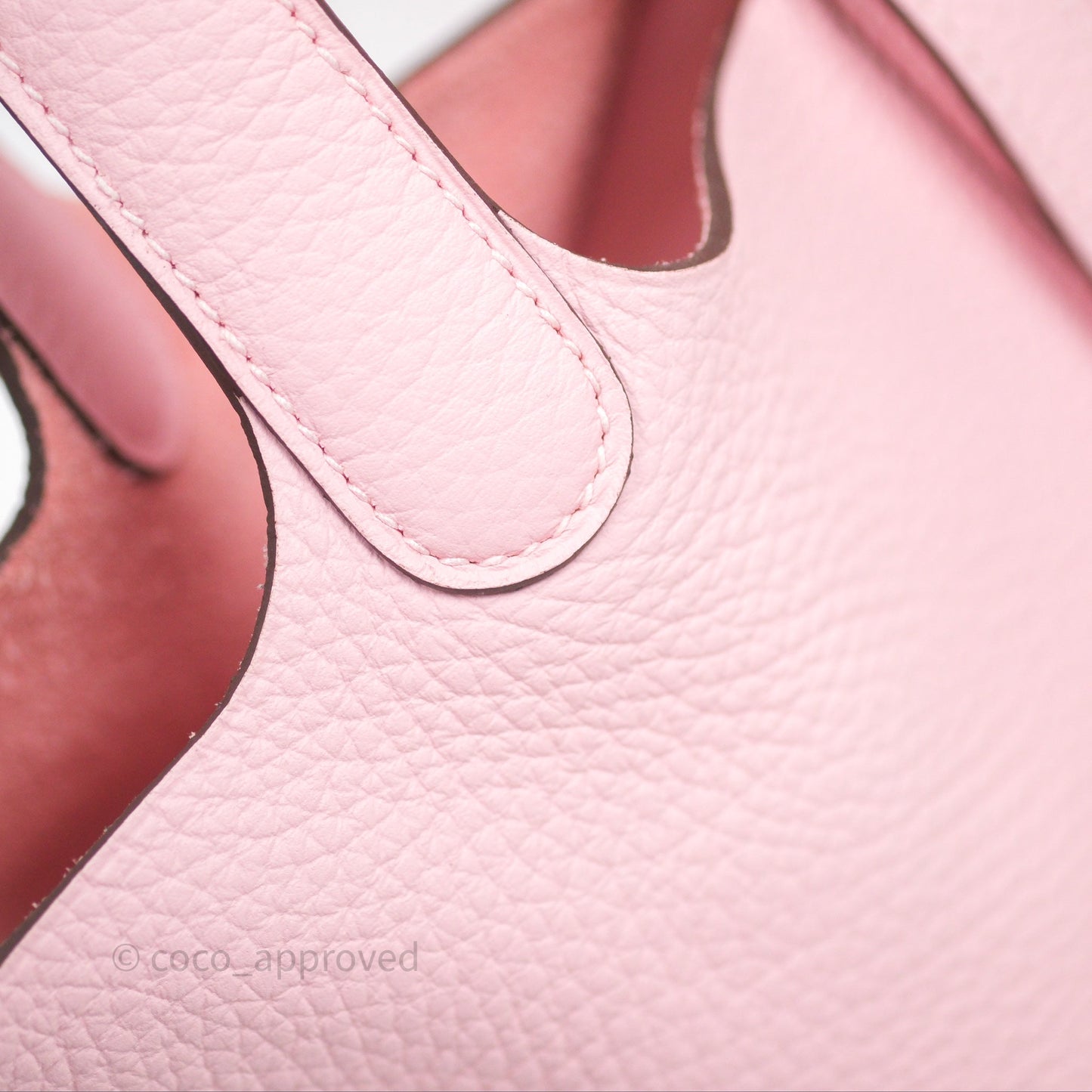Hermès Picotin 18 Rose Sakura 3Q Clemence Palladium Hardware