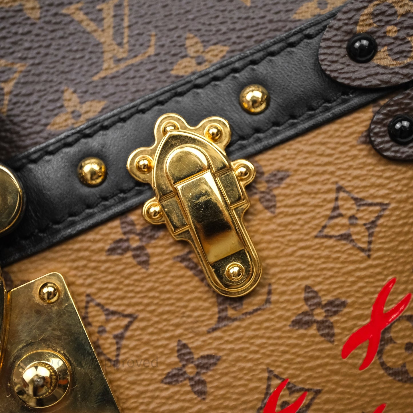 Louis Vuitton Monogram Reverse Trunk Clutch Bag