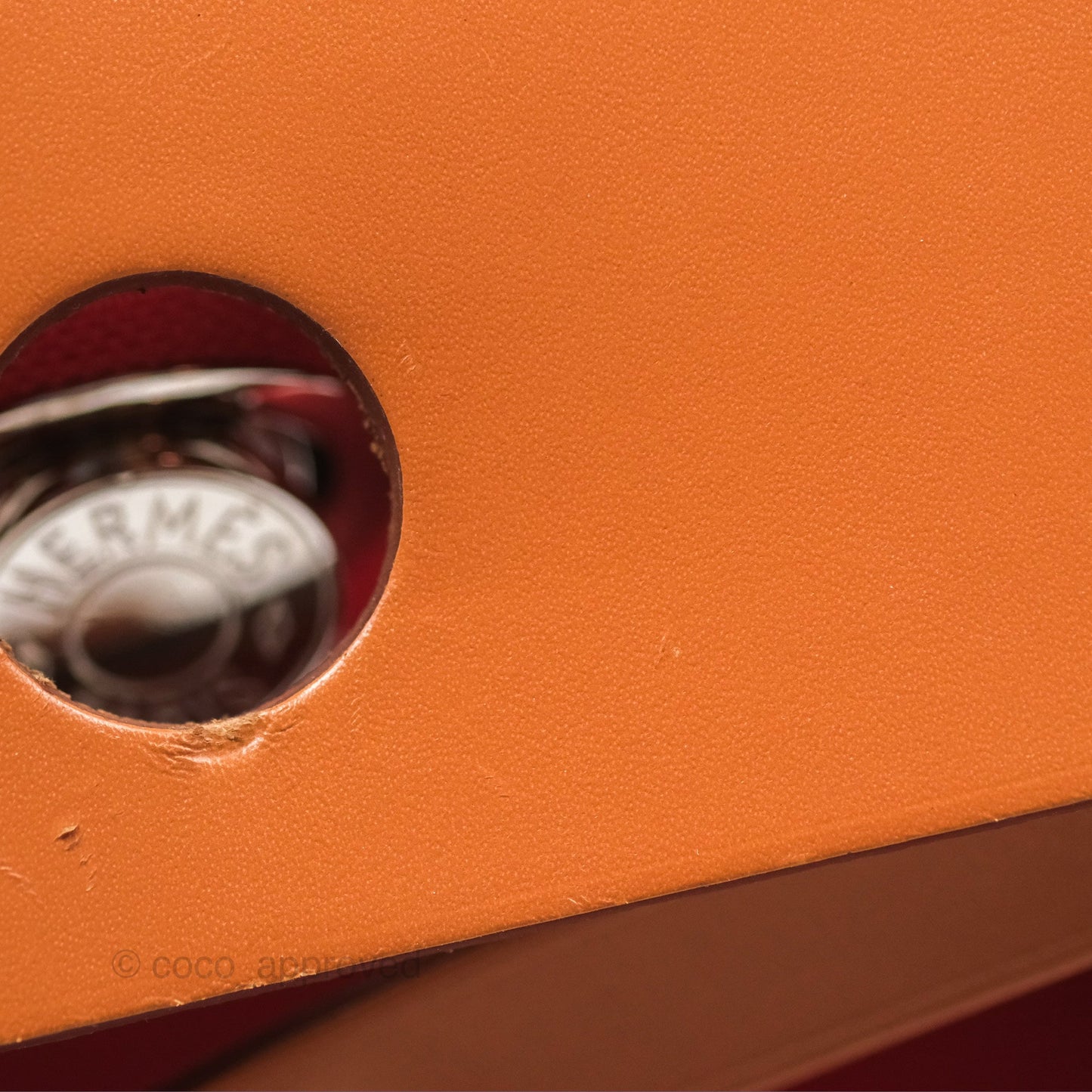 Hermès Herbag Zip 31 Rouge Tomate S5/ Naturel 27 Canvas Palladium Hardware