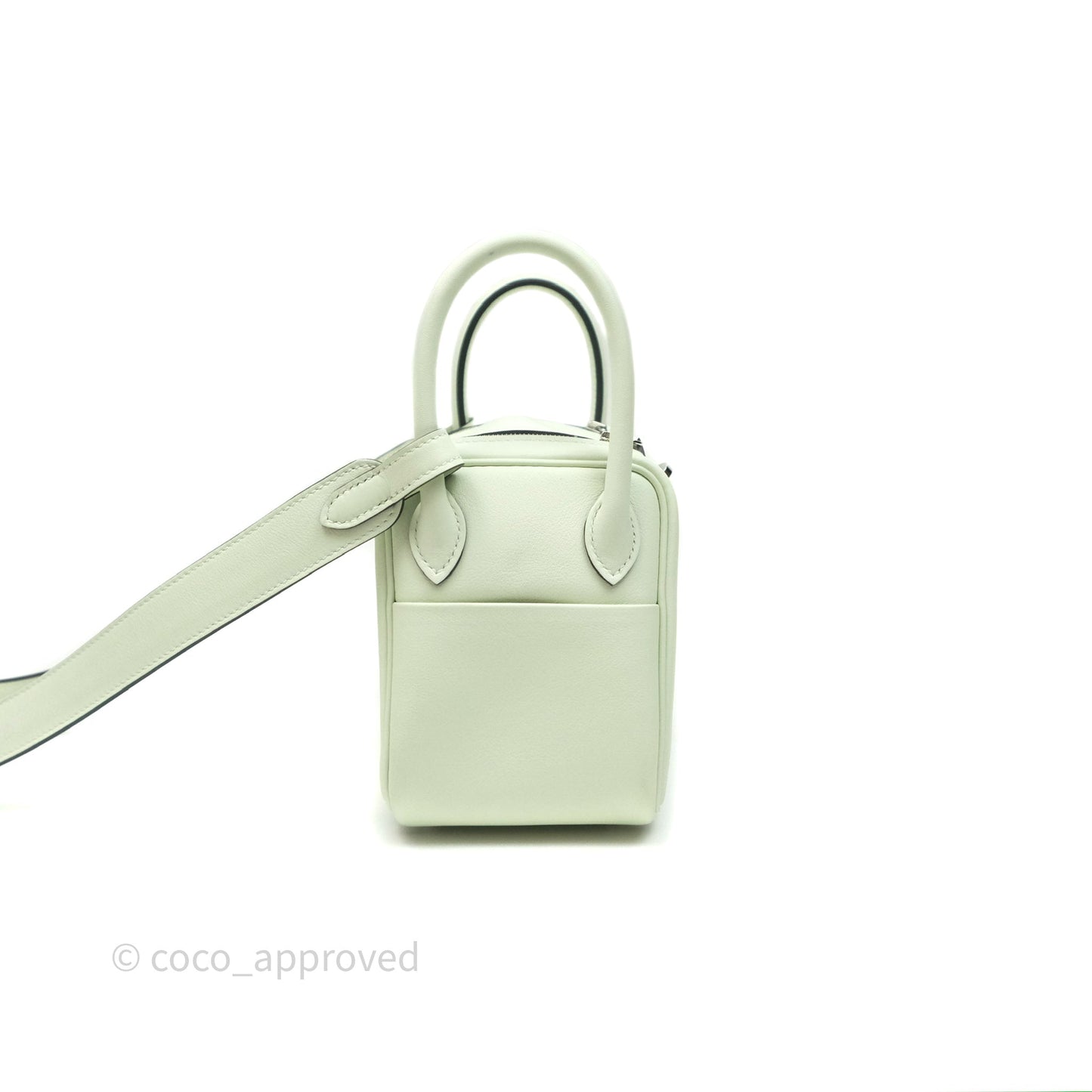 Hermès Mini Lindy Vert Fizz 0S Swift Palladium Hardware