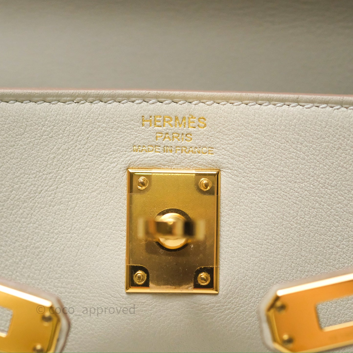 Hermès Retourne Swift Kelly 25 Gris Perle 80 Gold Hardware