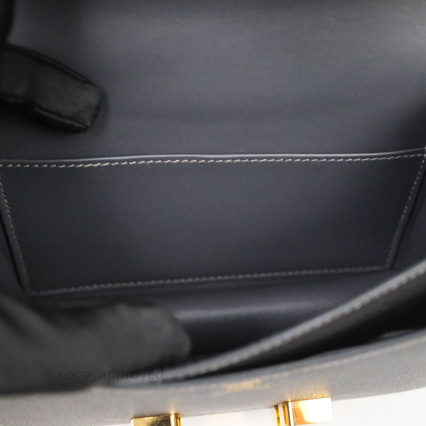 Hermès Constance Mini 18cm Graphite 88 Epsom Gold Hardware
