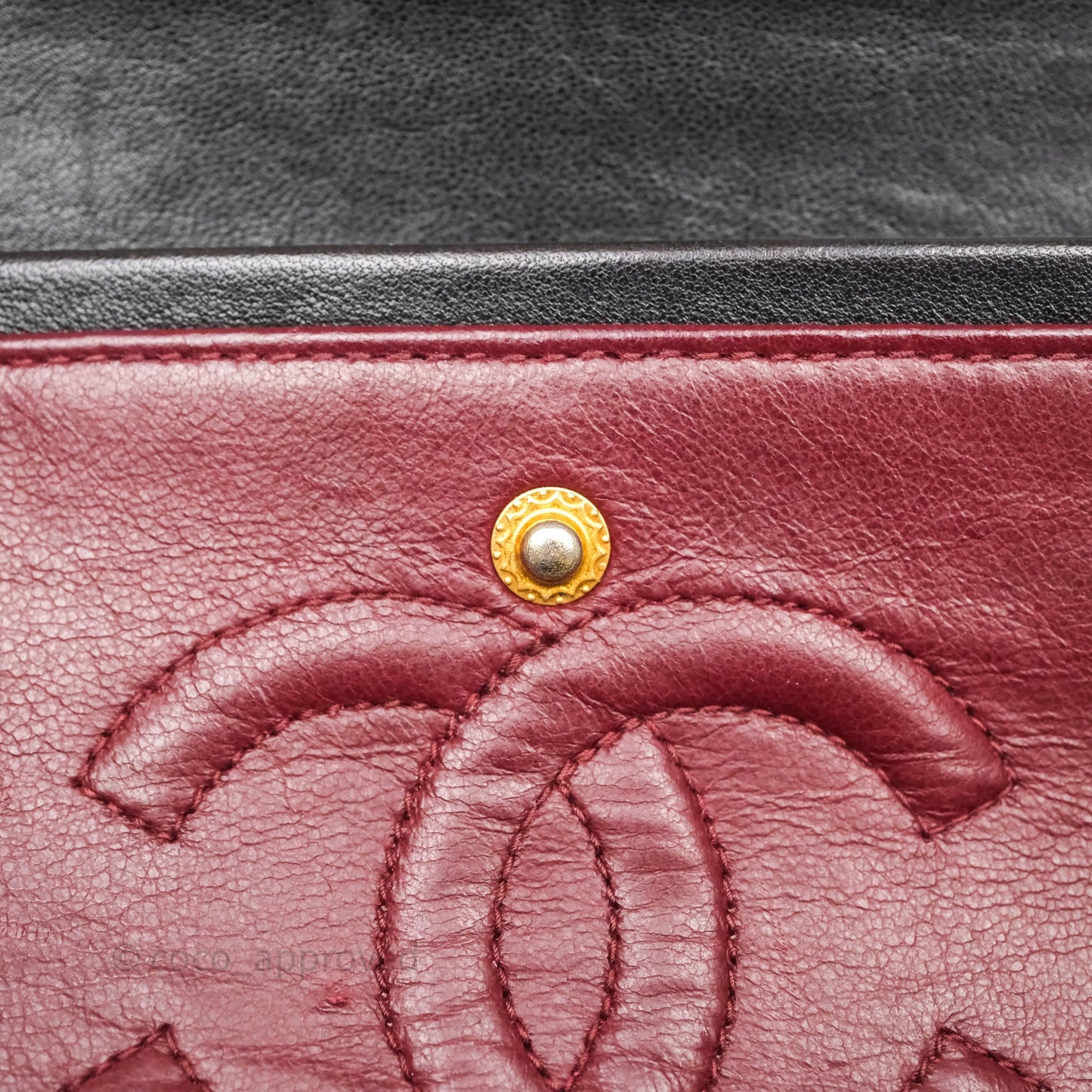 Chanel Vintage Small Classic Flap Black Lambskin 24K Gold Hardware