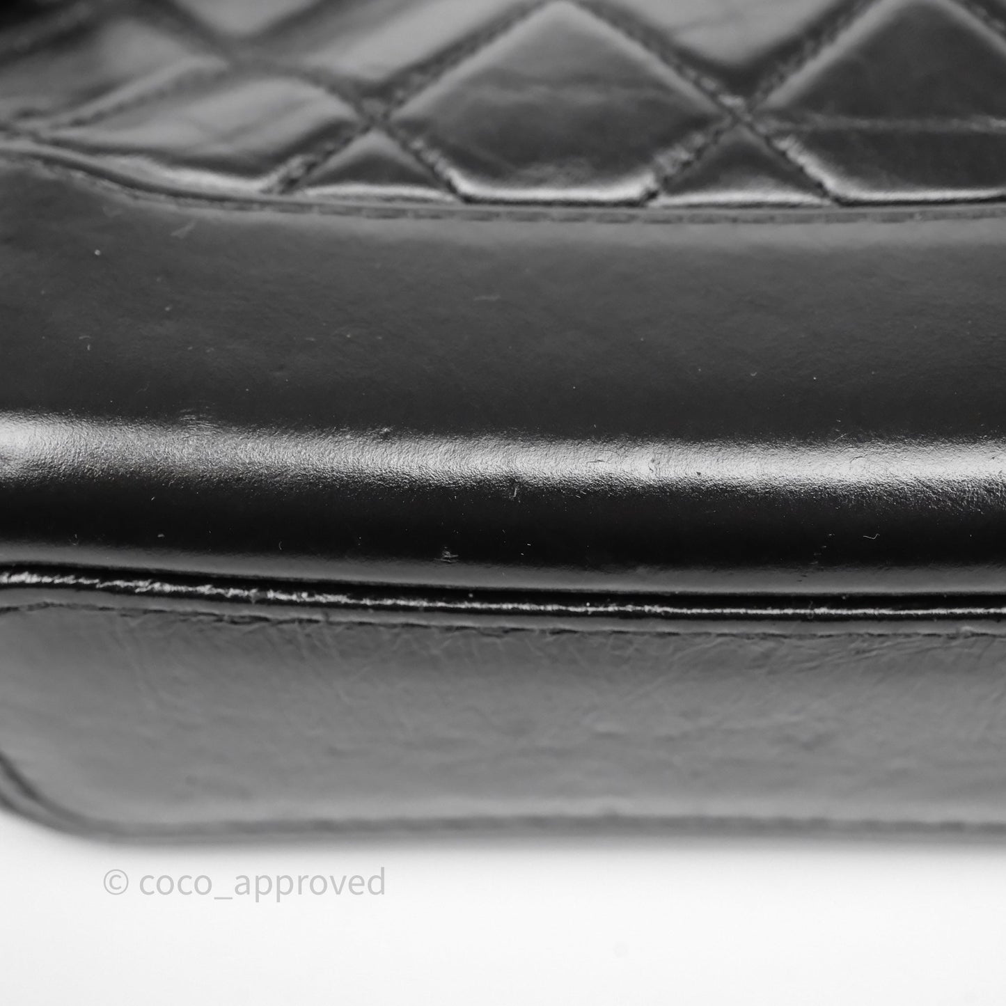 Chanel Small Gabrielle Hobo Quilted Black Aged Calfskin