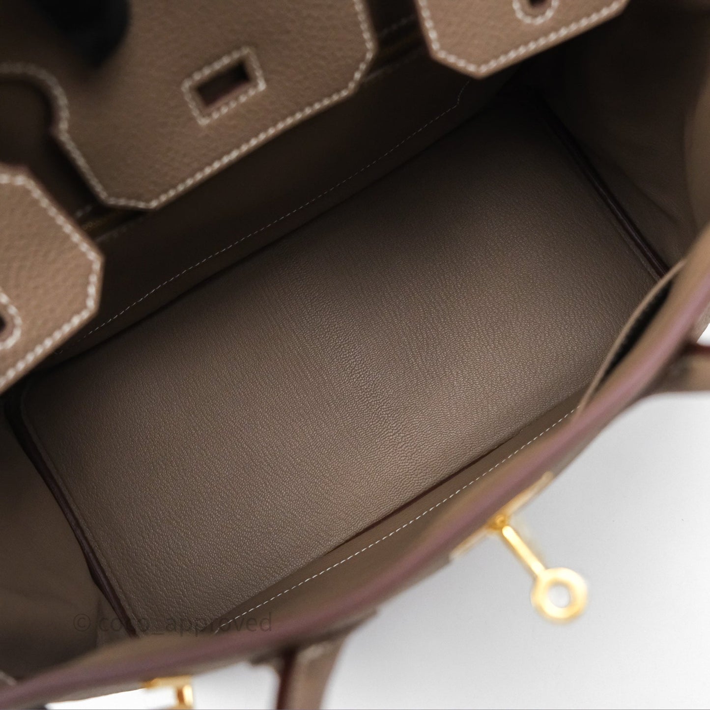 Hermès Birkin 30 Retourne Etoupe 18 Togo Gold Hardware