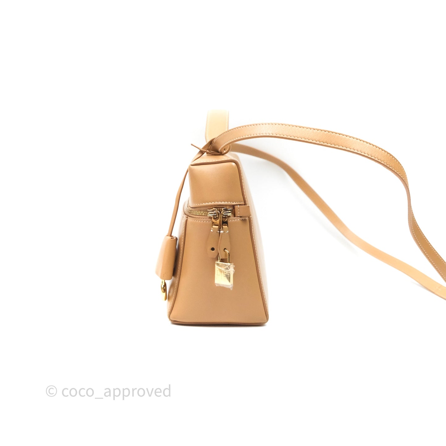 Loro Piana Extra Bag L27 Light Bamboo Calfskin Gold Hardware