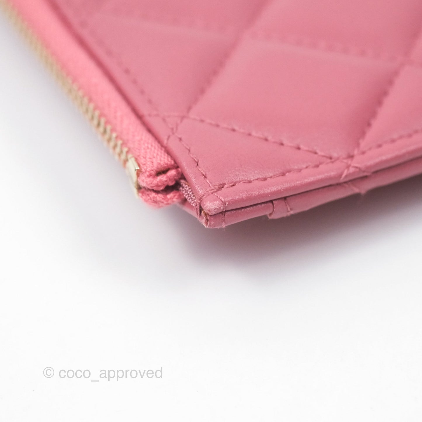 Chanel Boy Long Pouch Wallet Dusty Pink Lambskin Aged Gold Hardware