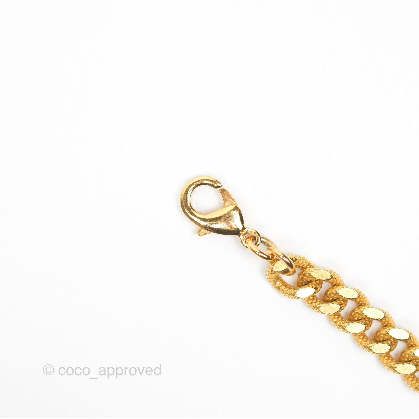 Chanel CC Crystals Chain Necklace Choker Gold Tone 22A
