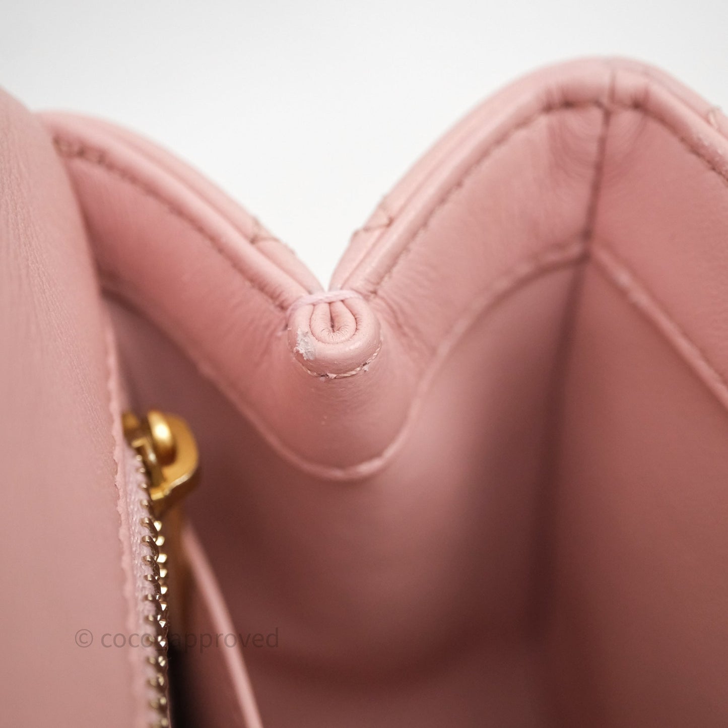 Chanel Quilted Mini Square Flap with Camellia Adjustable Chain Pink Clair Lambskin