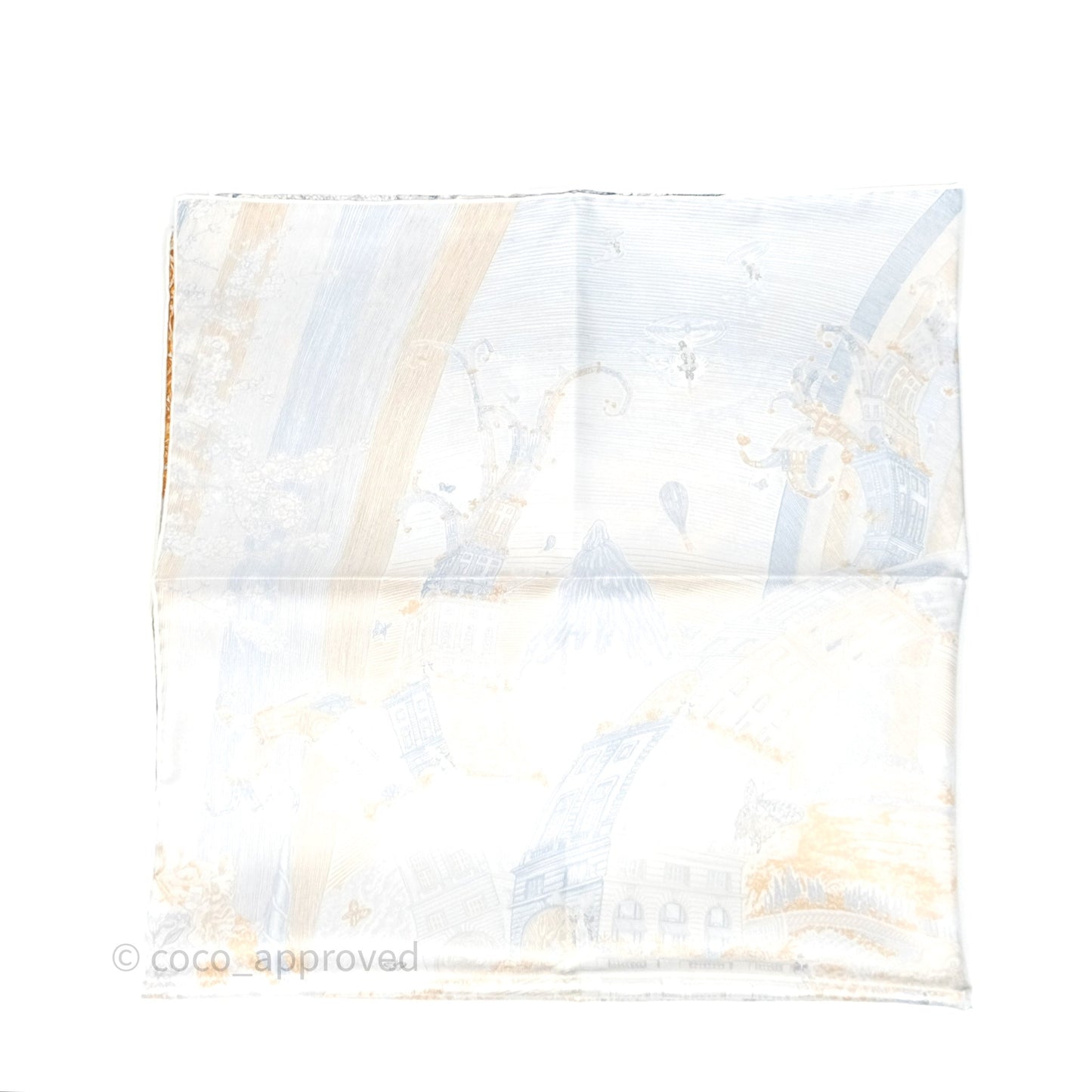 Hermès Les Folies du Faubourg Scarf 90