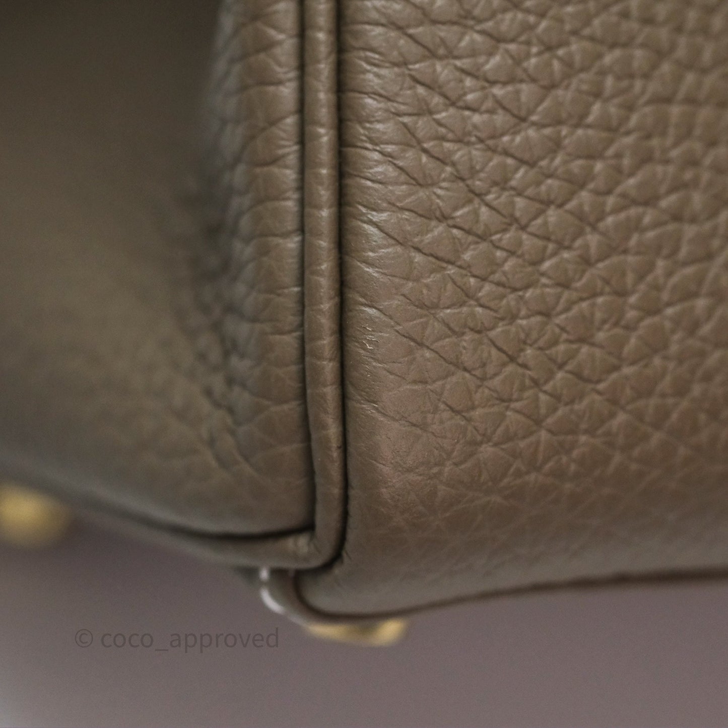 Hermès Kelly II 28 Retourne Etoupe 18 Clemence Gold Hardware