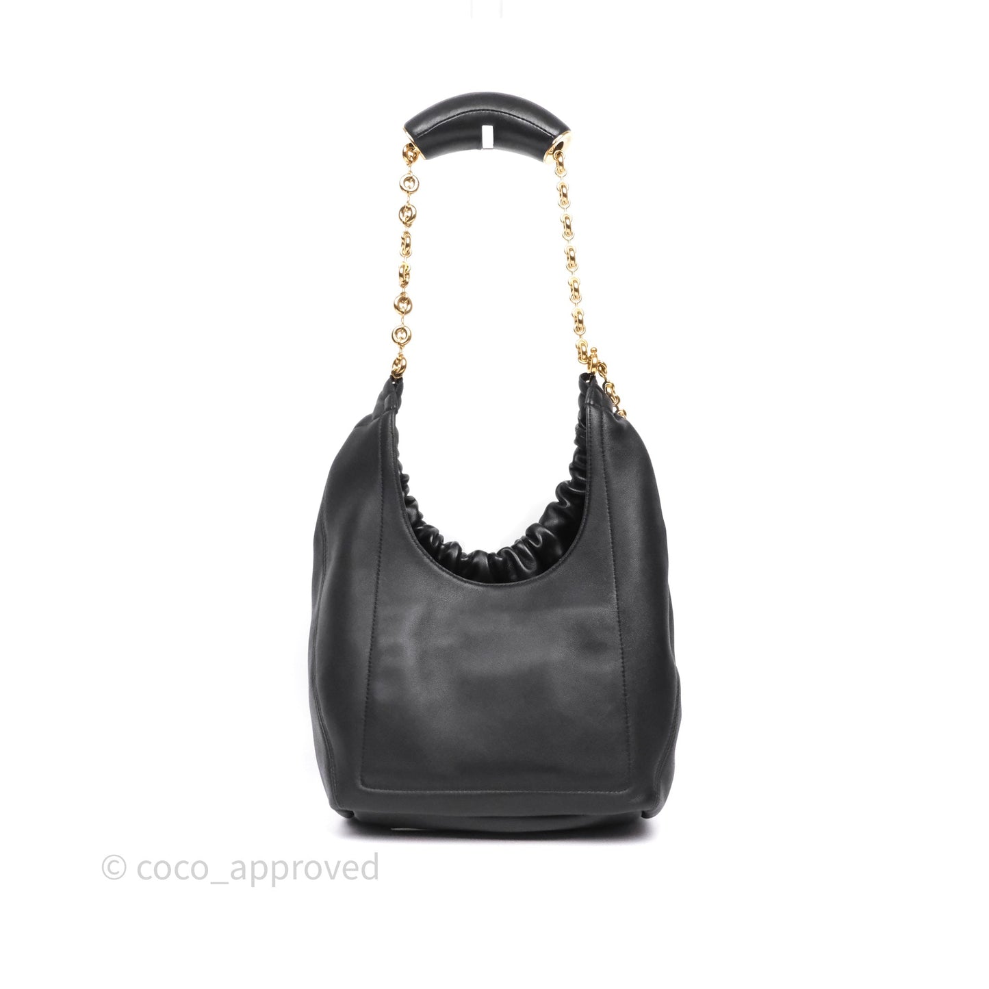 Loewe Small Squeeze Bag in Mellow Nappa Lambskin Black