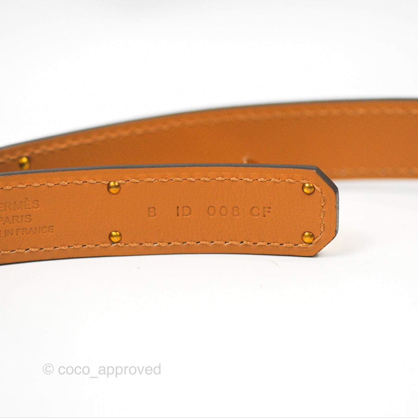 Hermès Kelly Buckle Belt Etoupe Epsom Gold Hardware