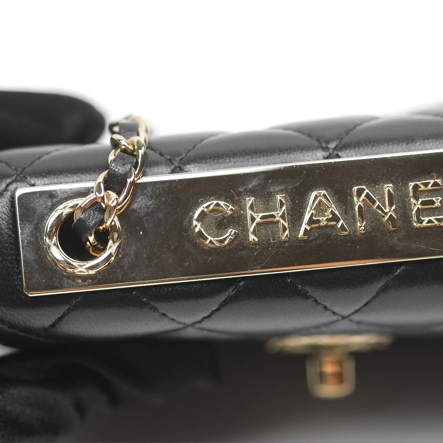 Chanel Mini Trendy WOC Black Lambskin Gold Hardware