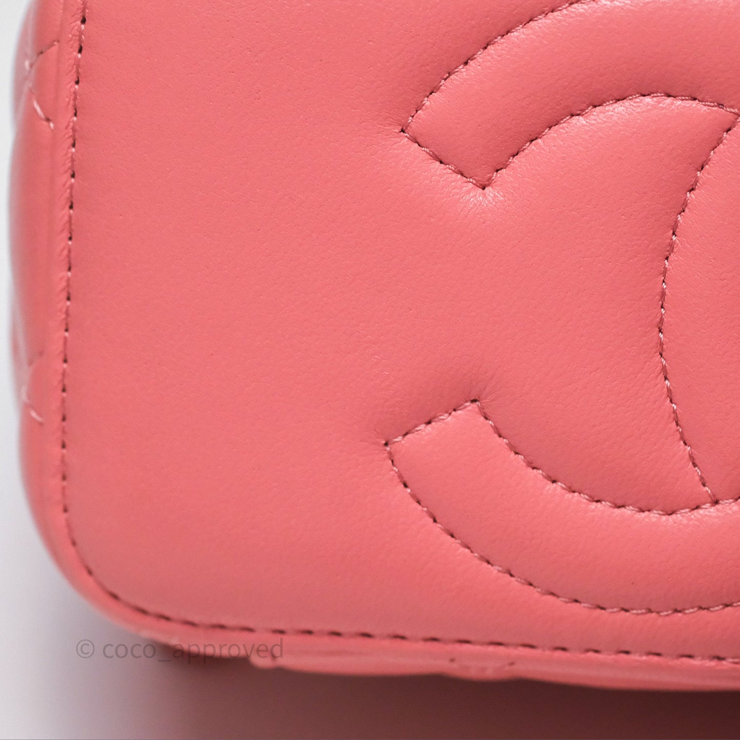 Chanel Vanity Rectangular Top Handle Pink Lambskin Gold Hardware