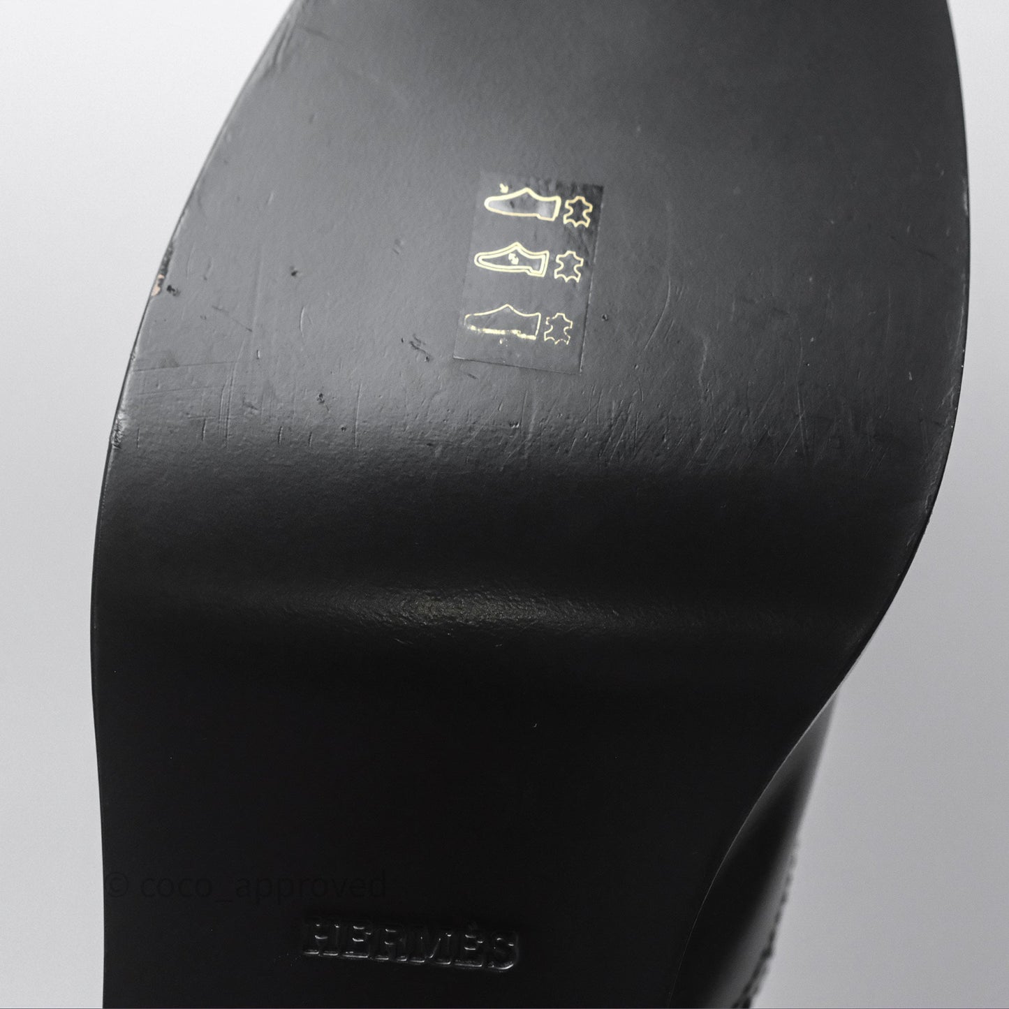 Hermès Hill Ankle Boot Black Calfskin Size 38