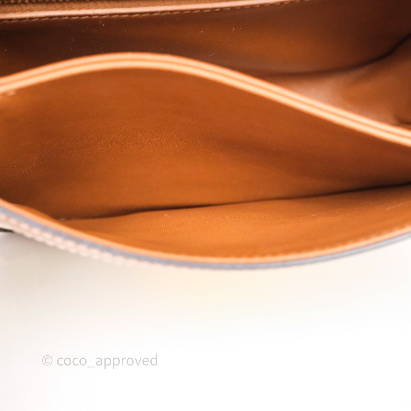 Celine Teen Triomphe Bag Triomphe Canvas Tan Calfskin