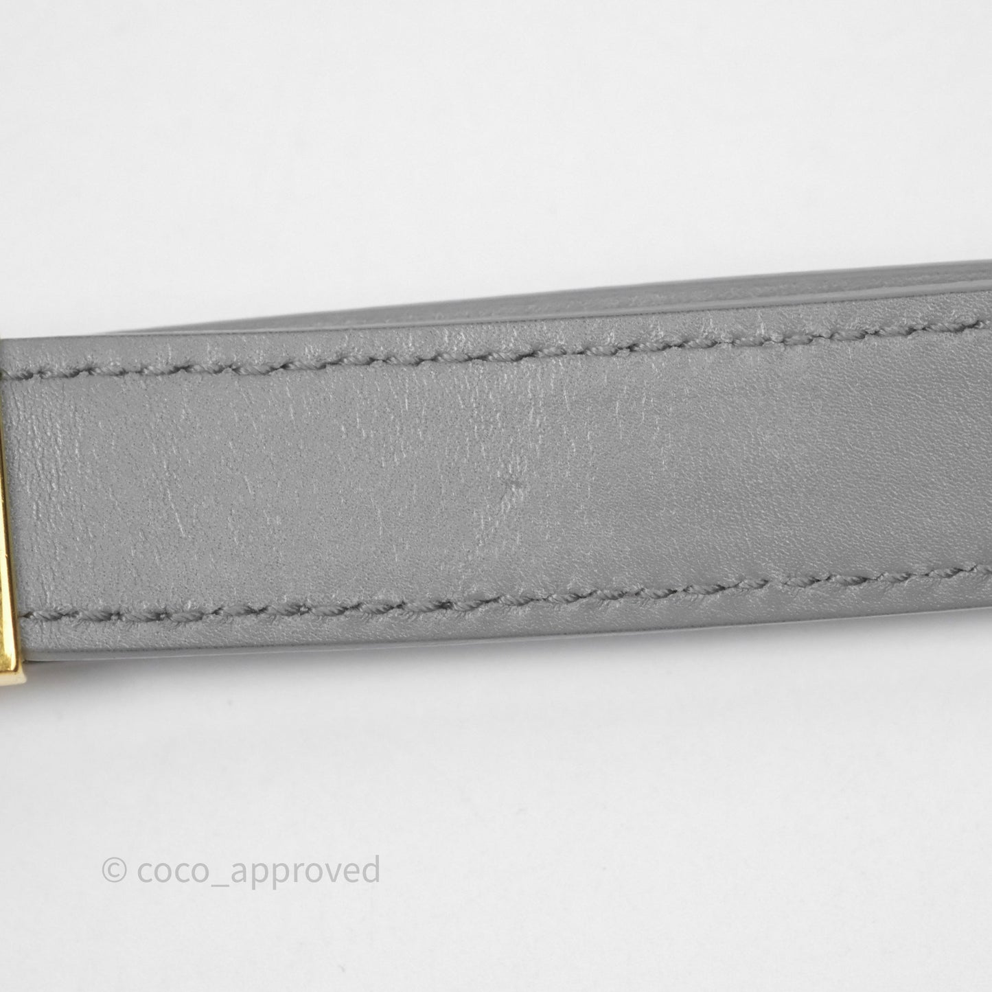 Christian Dior Medium Bobby Flap Grey Box Calfskin