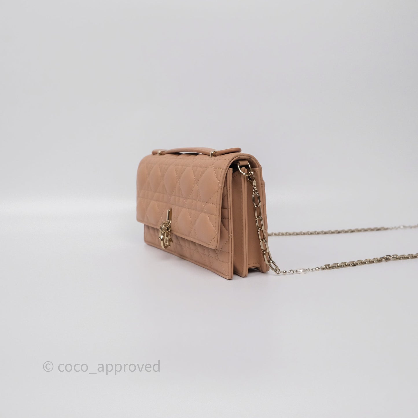 Dior My Dior Mini Bag Rose des Vents Cannage Lambskin