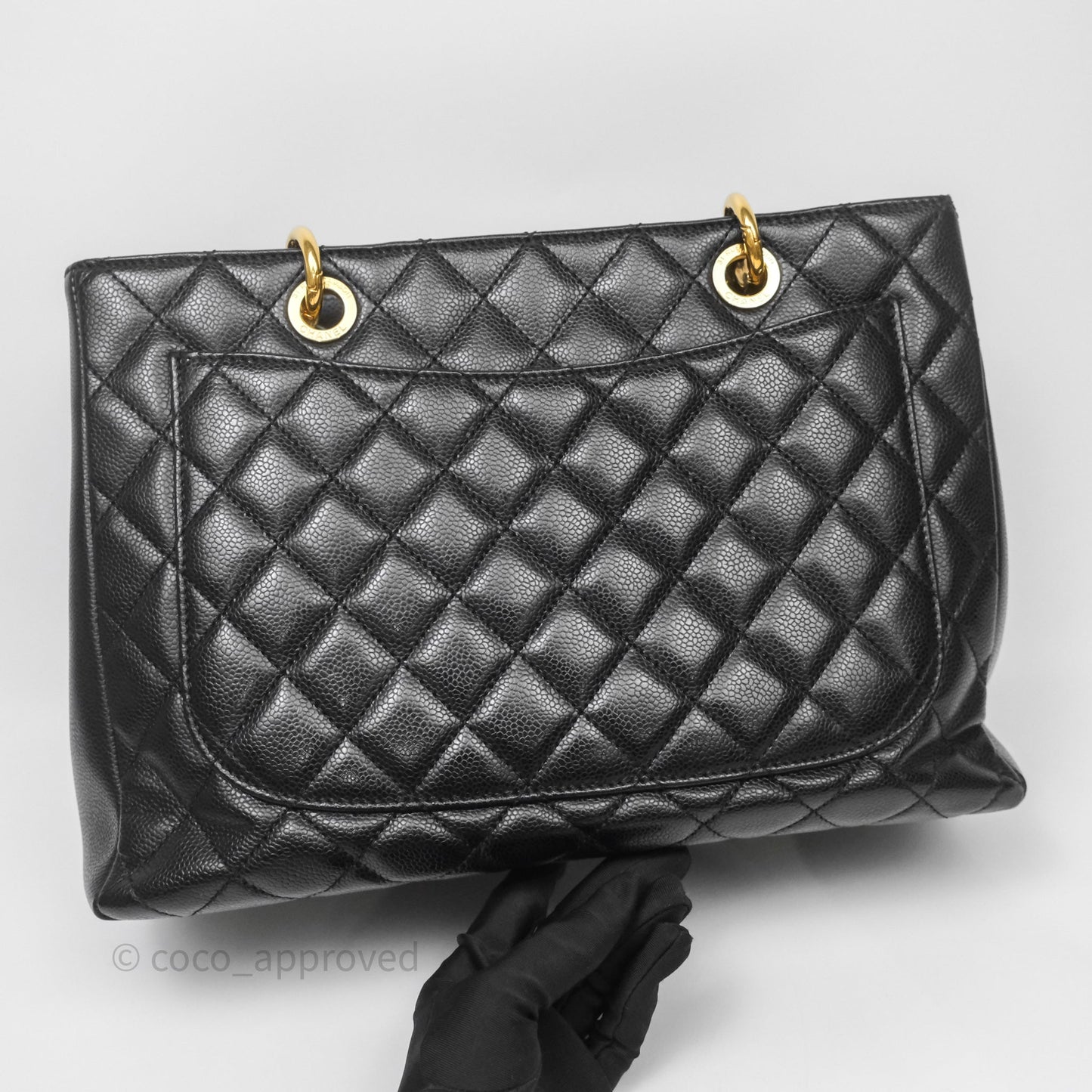 Chanel GST Black Caviar Gold Hardware